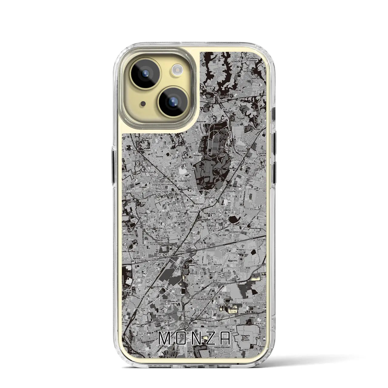 【モンツァ(イタリア)】地図柄iPhoneケース(MagSafeタイプ)