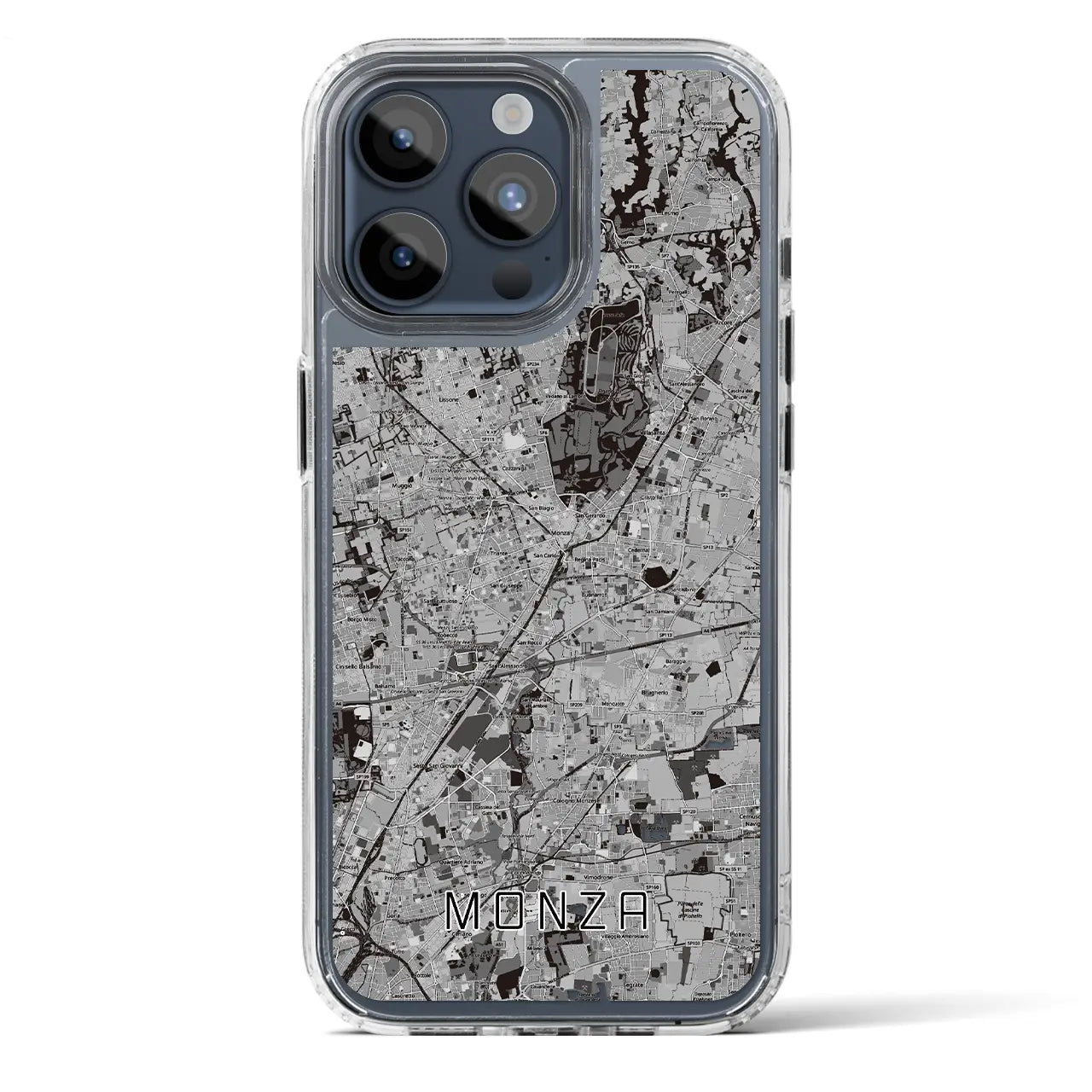 【モンツァ(イタリア)】地図柄iPhoneケース(MagSafeタイプ)
