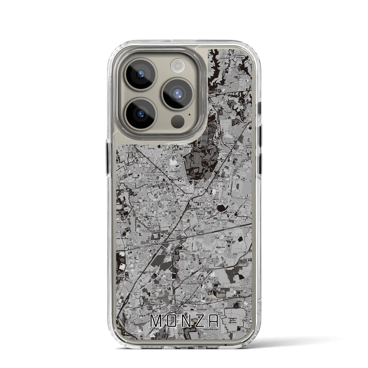 【モンツァ(イタリア)】地図柄iPhoneケース(MagSafeタイプ)