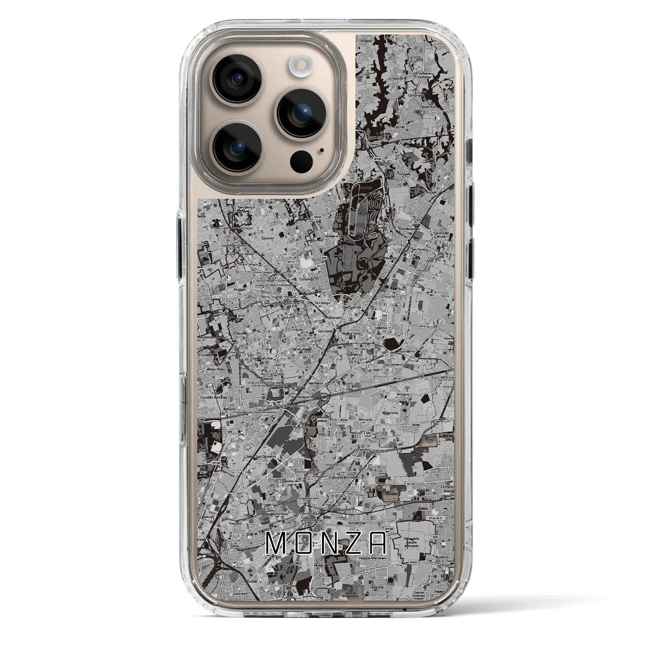 【モンツァ(イタリア)】地図柄iPhoneケース(MagSafeタイプ)