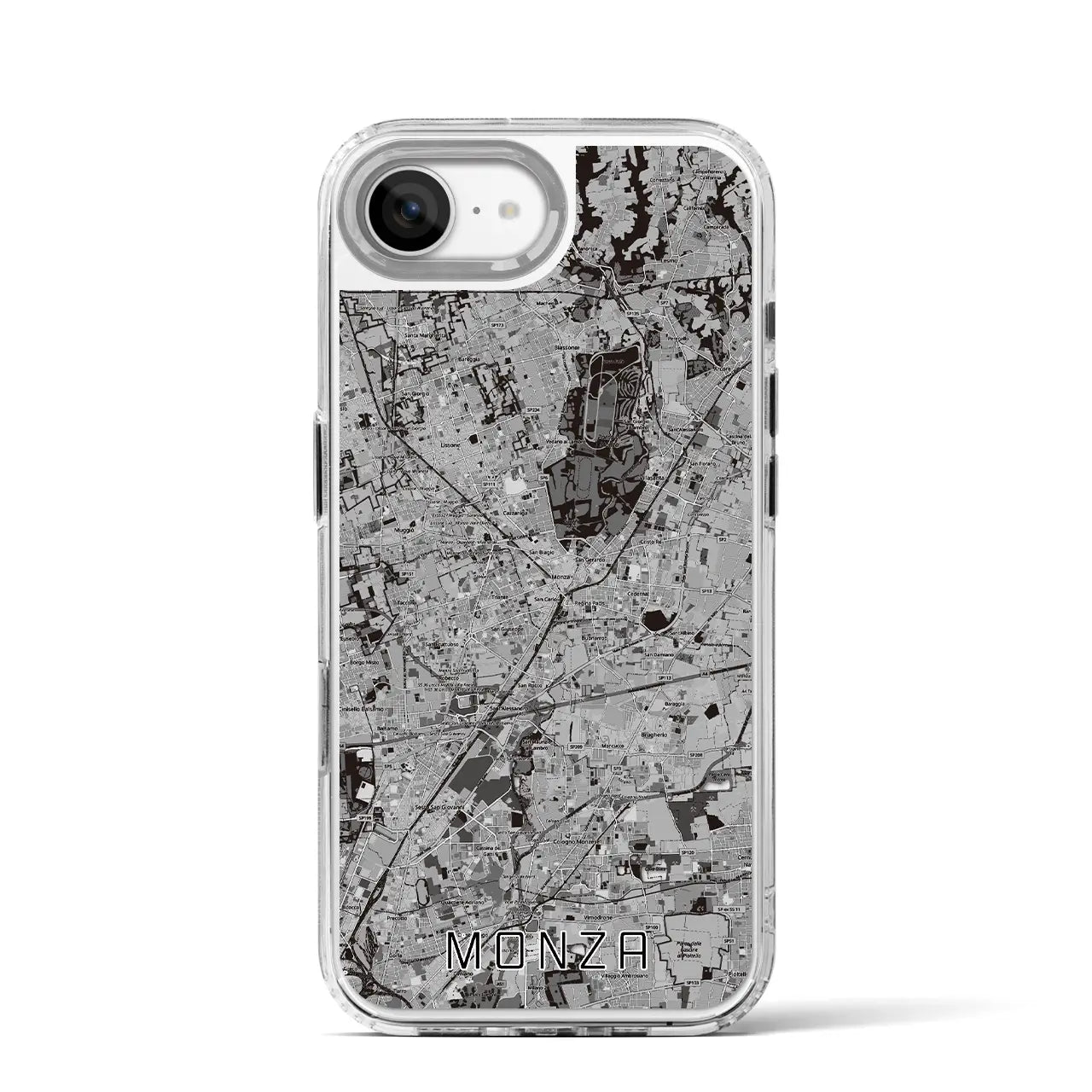 【モンツァ(イタリア)】地図柄iPhoneケース(MagSafeタイプ)