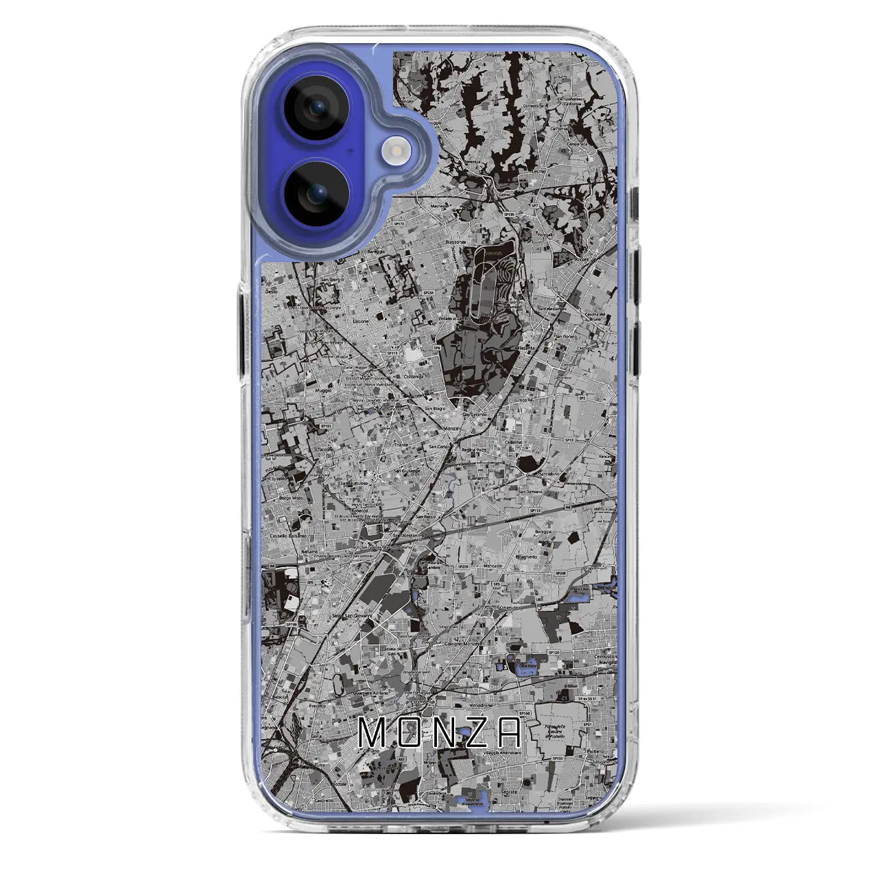 【モンツァ(イタリア)】地図柄iPhoneケース(MagSafeタイプ)