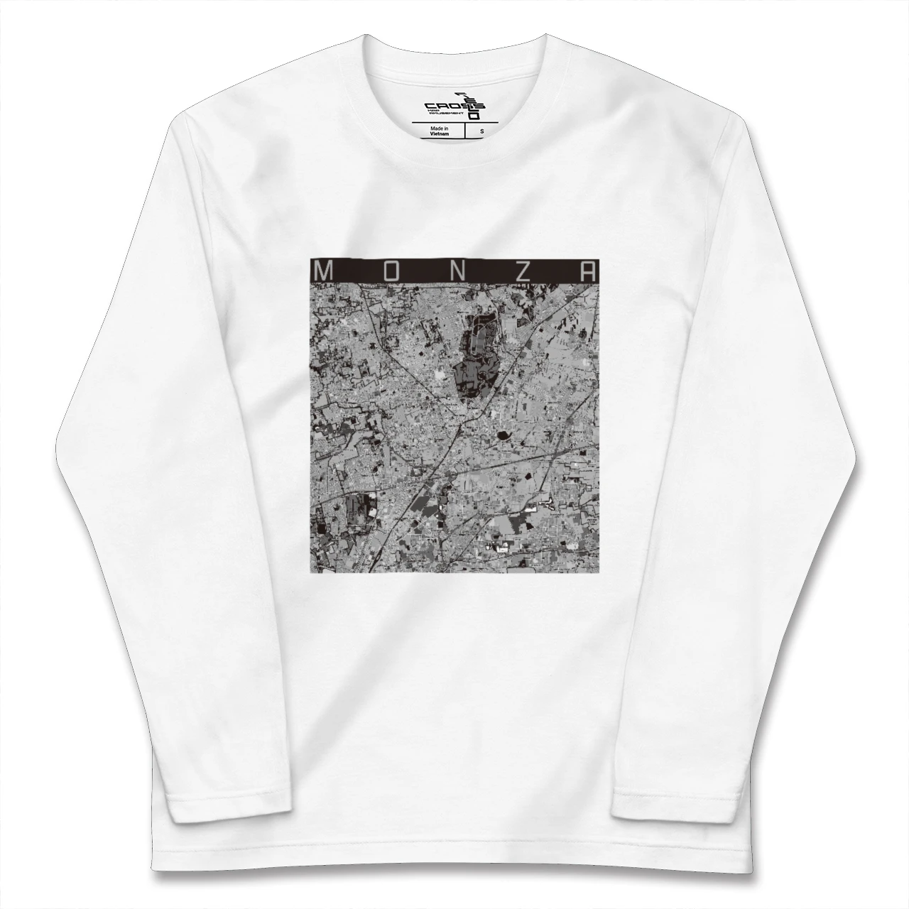 【モンツァ(イタリア)】地図柄ロングスリーブTシャツ