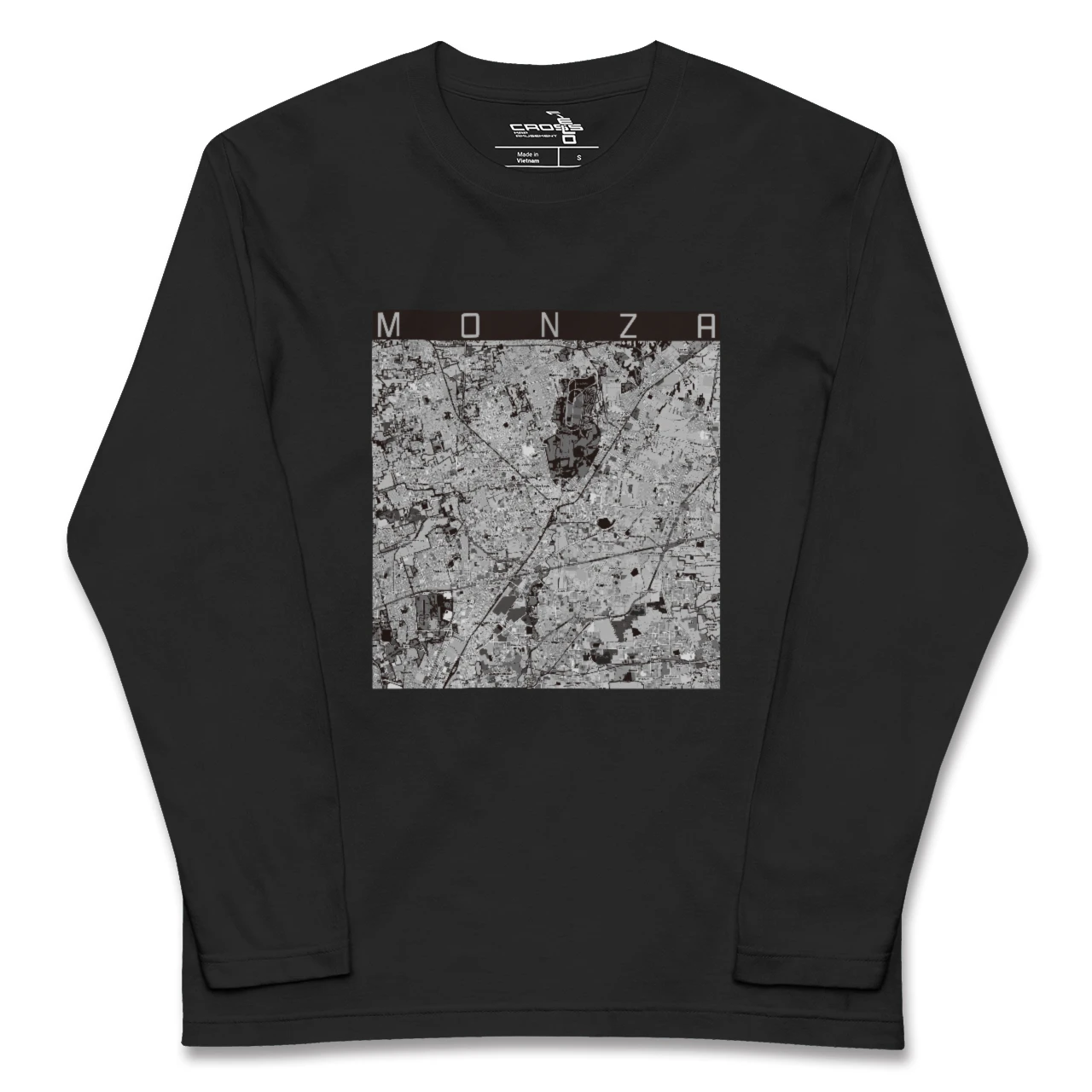【モンツァ(イタリア)】地図柄ロングスリーブTシャツ