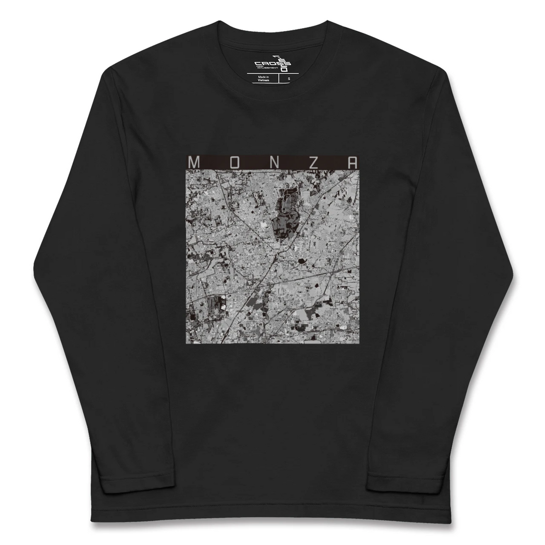 【モンツァ(イタリア)】地図柄ロングスリーブTシャツ