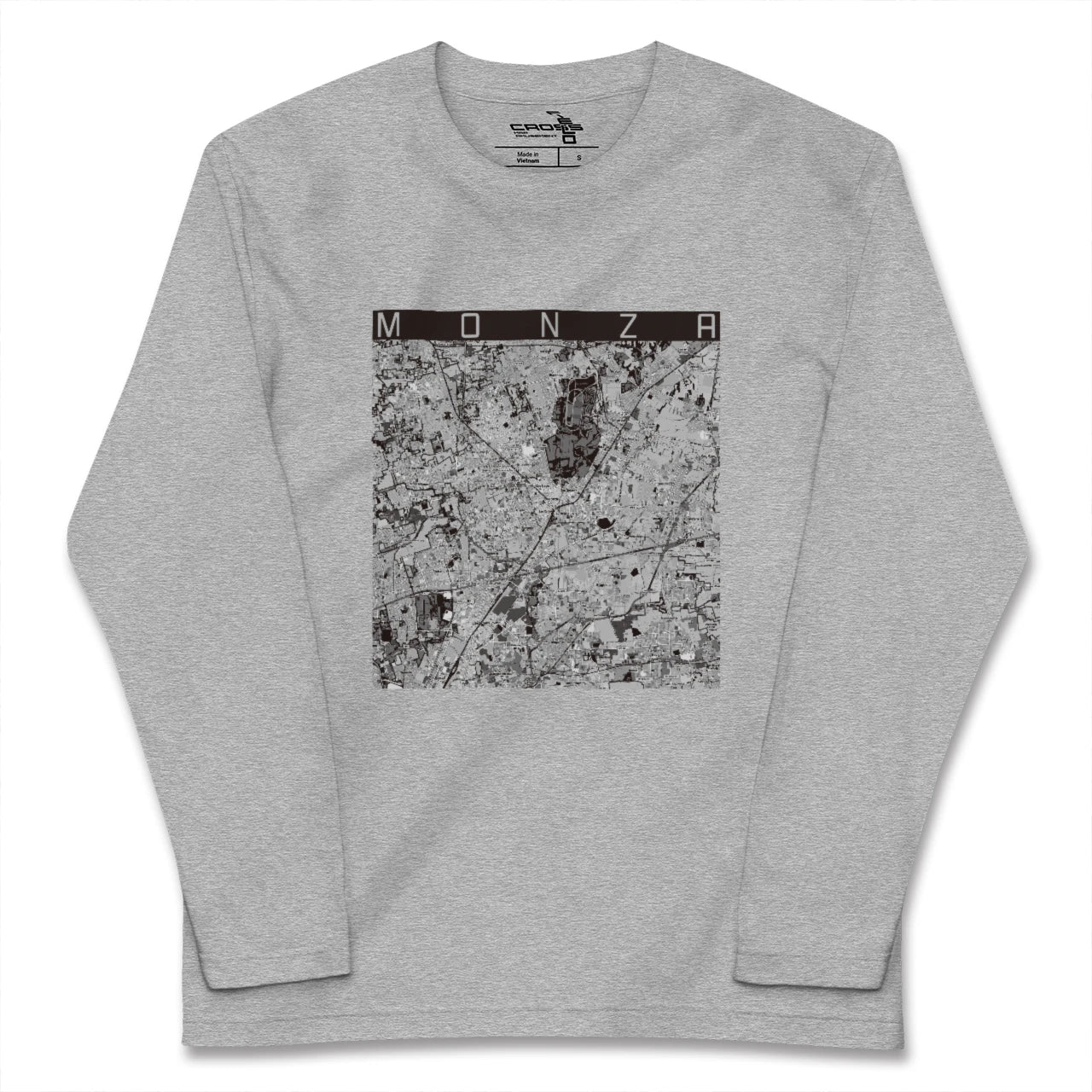 【モンツァ(イタリア)】地図柄ロングスリーブTシャツ