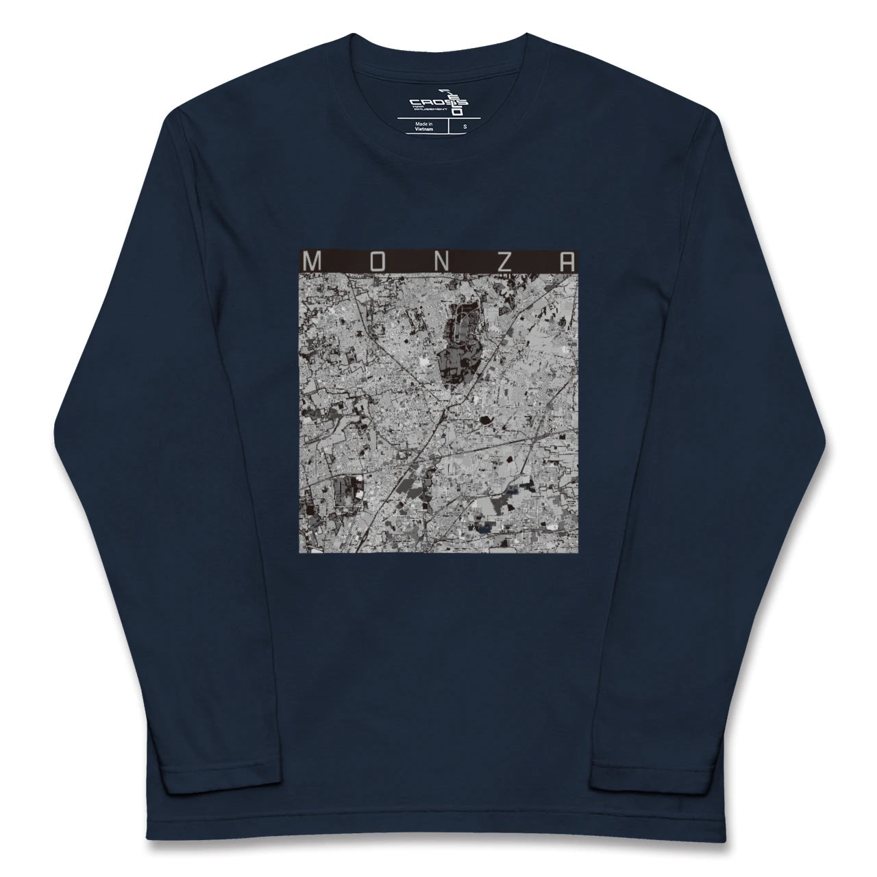 【モンツァ(イタリア)】地図柄ロングスリーブTシャツ