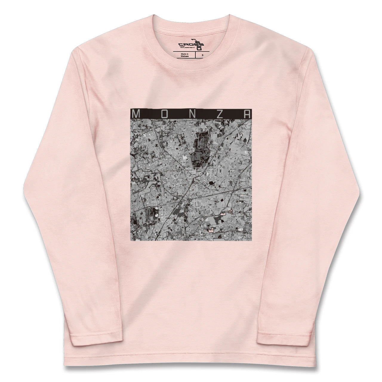 【モンツァ(イタリア)】地図柄ロングスリーブTシャツ