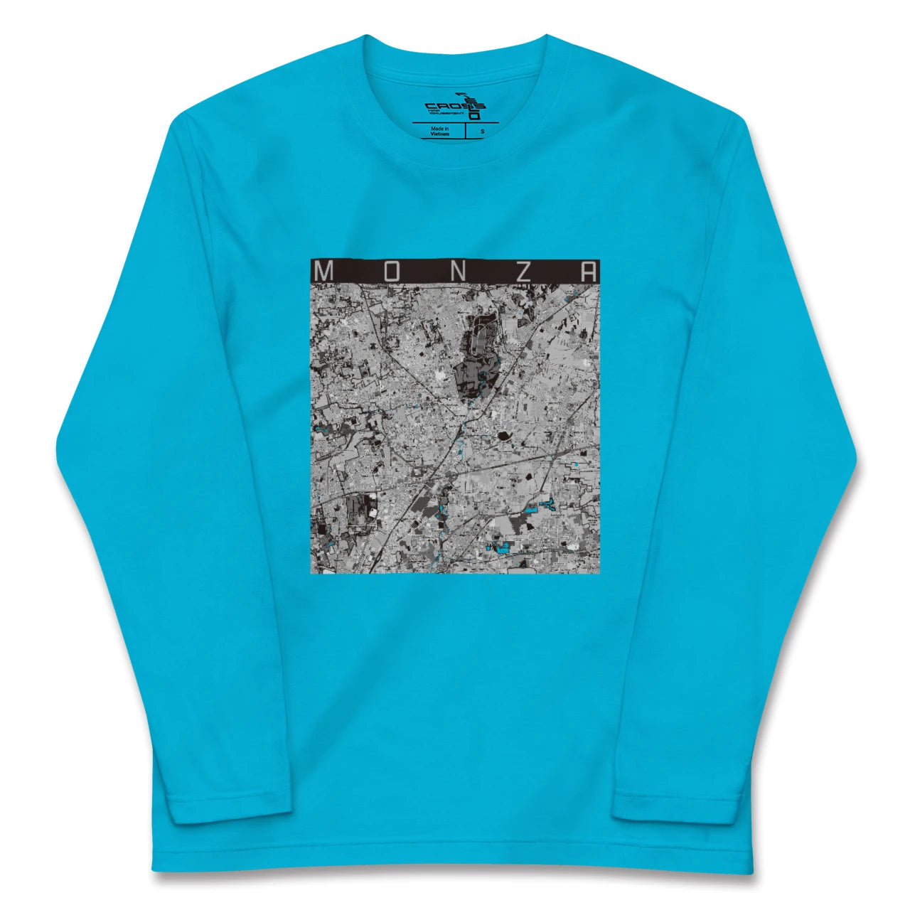 【モンツァ(イタリア)】地図柄ロングスリーブTシャツ