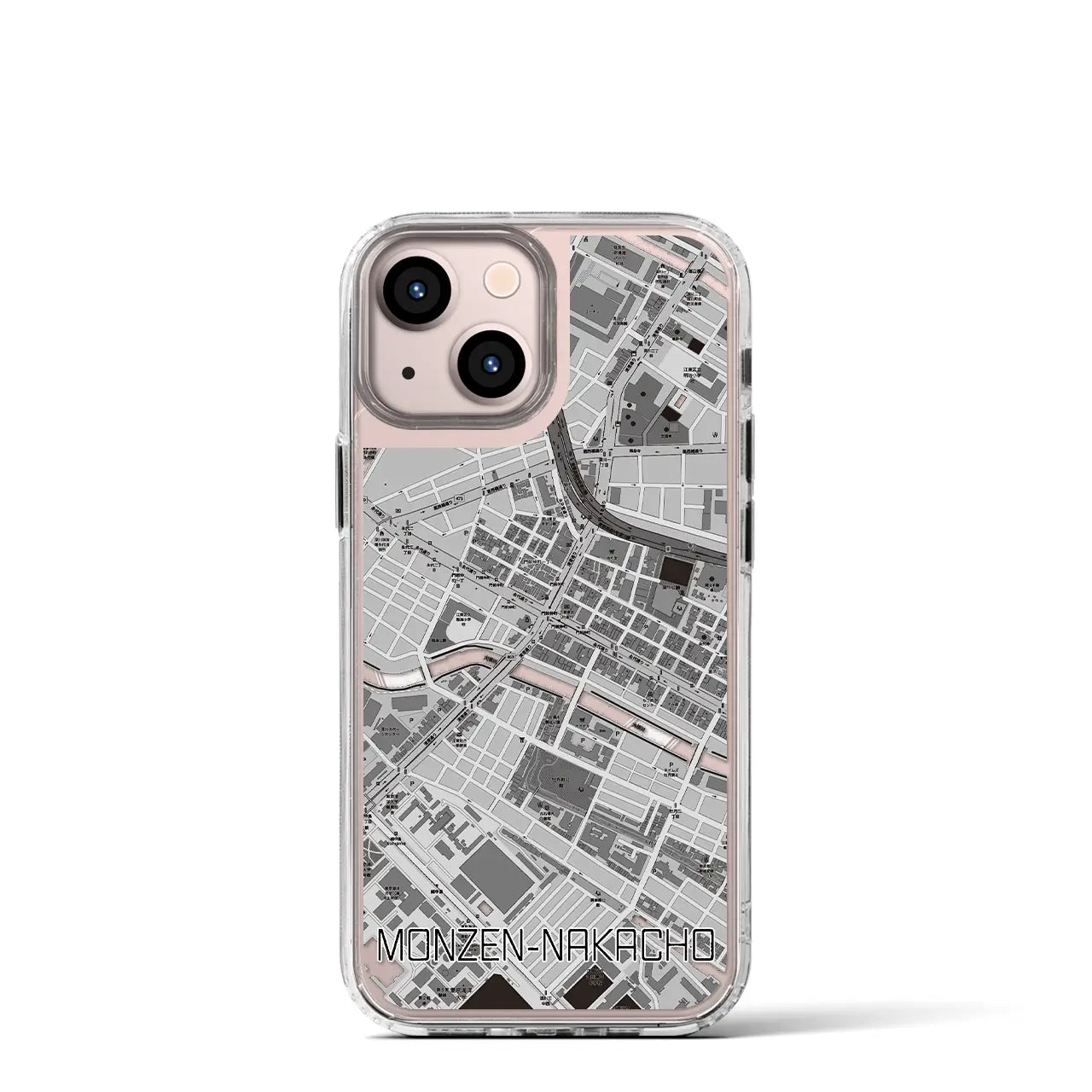 【門前仲町(東京都)】地図柄iPhoneケース(MagSafeタイプ)