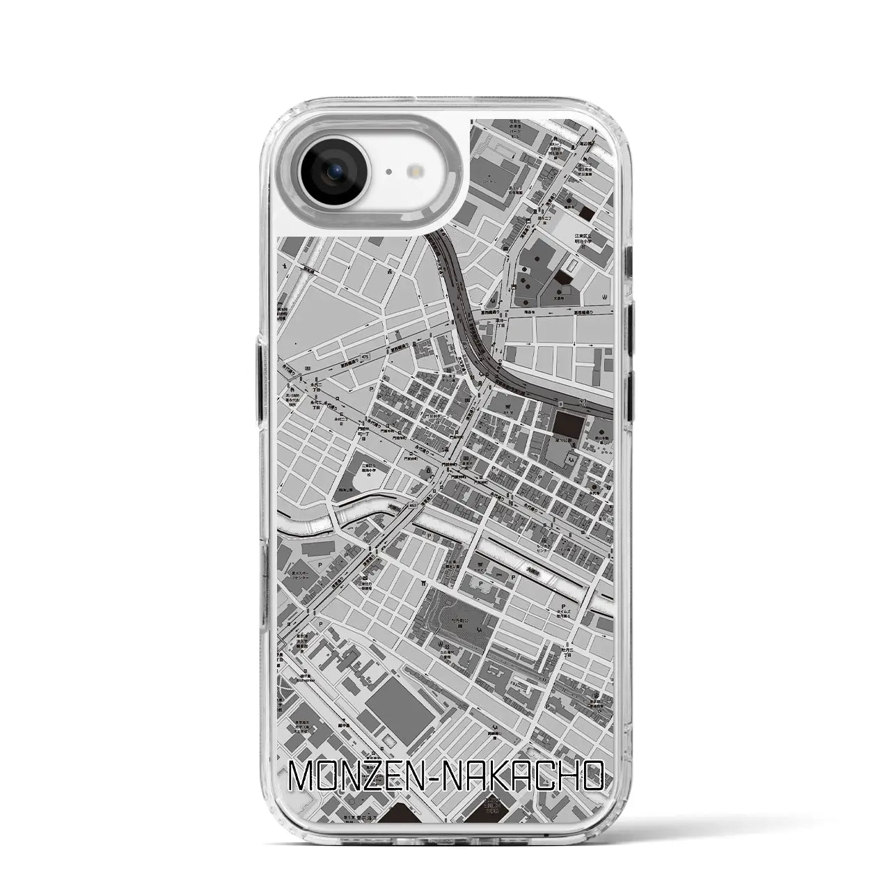 【門前仲町(東京都)】地図柄iPhoneケース(MagSafeタイプ)