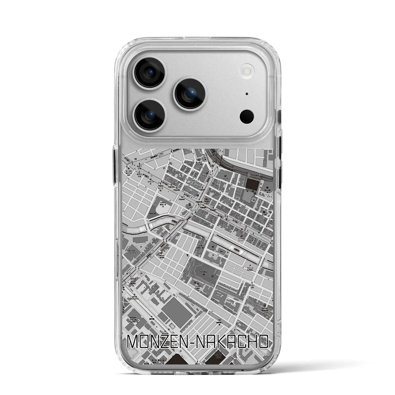 【門前仲町(東京都)】地図柄iPhoneケース(MagSafeタイプ)