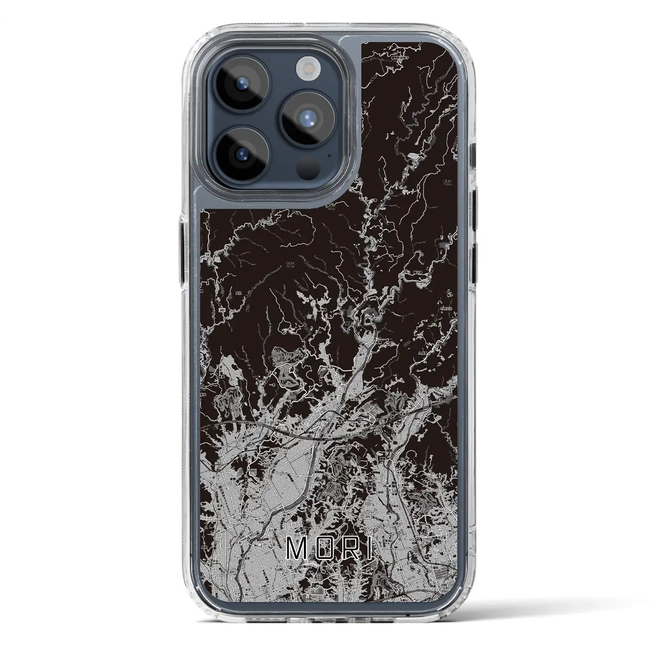 【森(静岡県)】地図柄iPhoneケース(MagSafeタイプ)