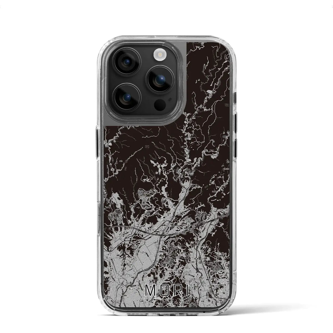 【森(静岡県)】地図柄iPhoneケース(MagSafeタイプ)