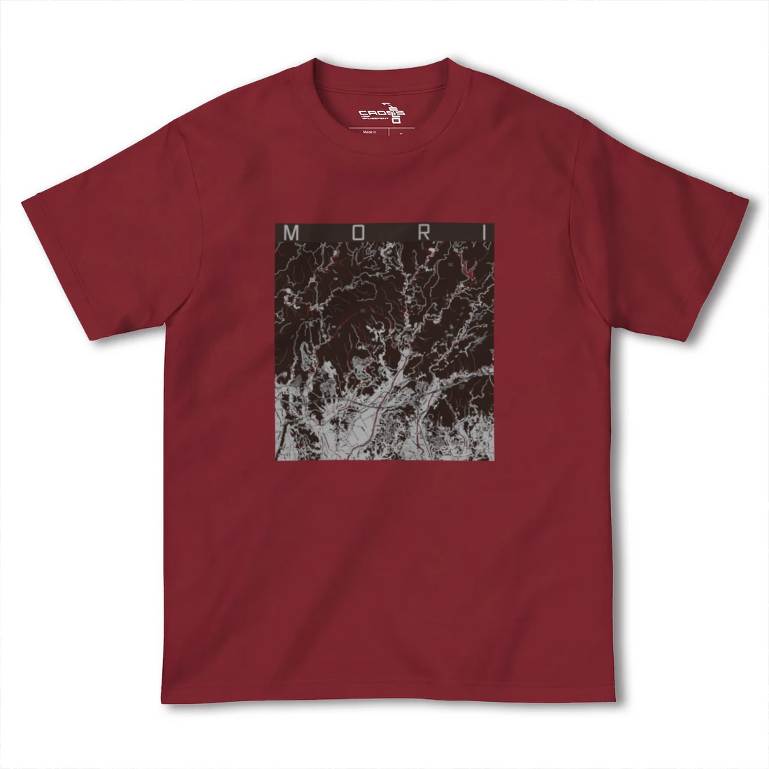 【森(静岡県)】地図柄ヘビーウェイトTシャツ