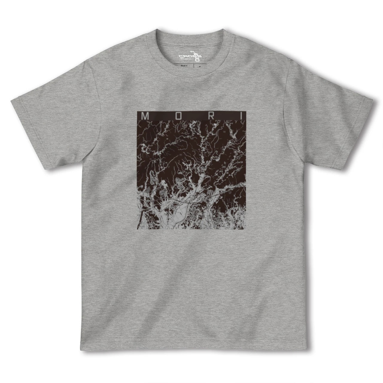 【森(静岡県)】地図柄ヘビーウェイトTシャツ