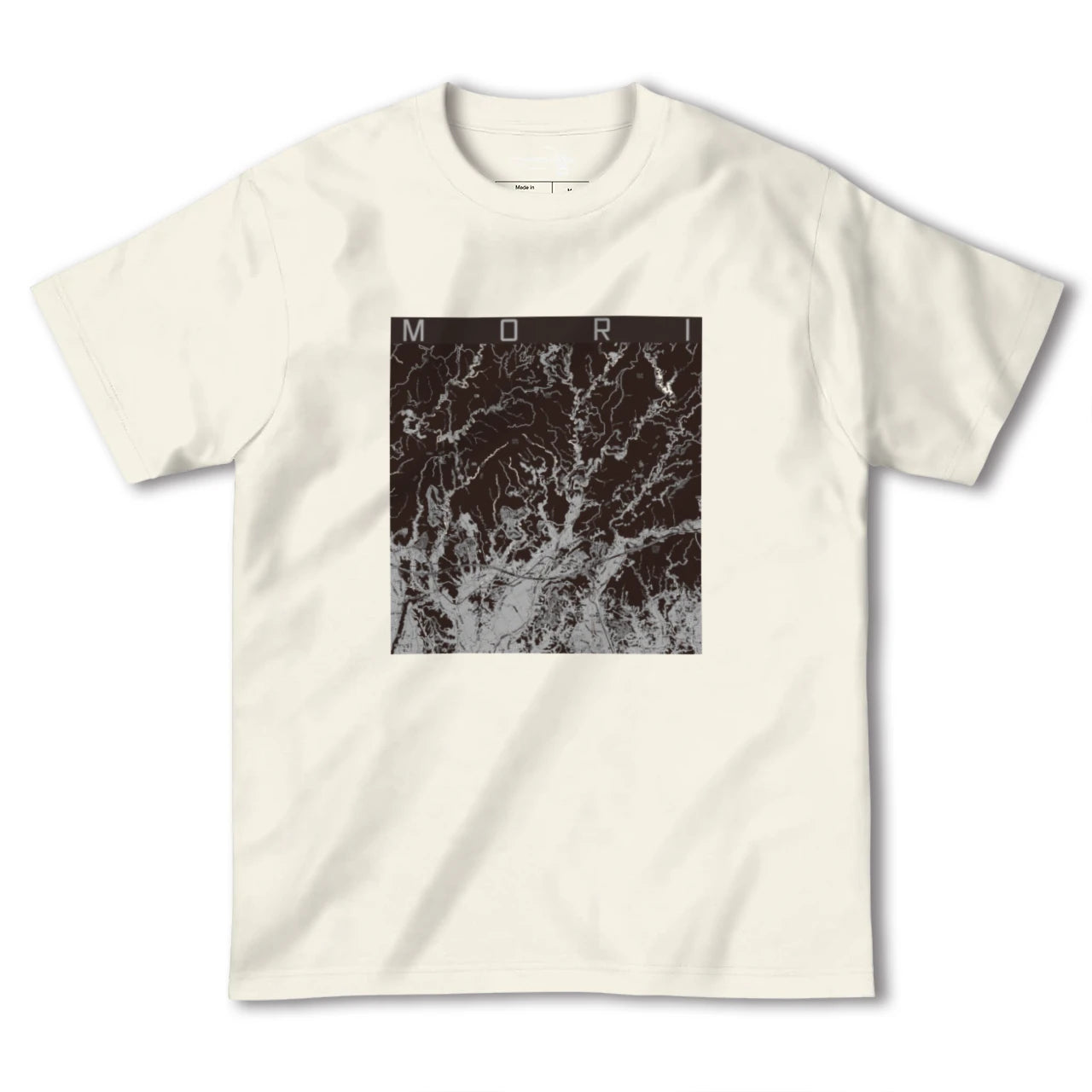 【森(静岡県)】地図柄ヘビーウェイトTシャツ