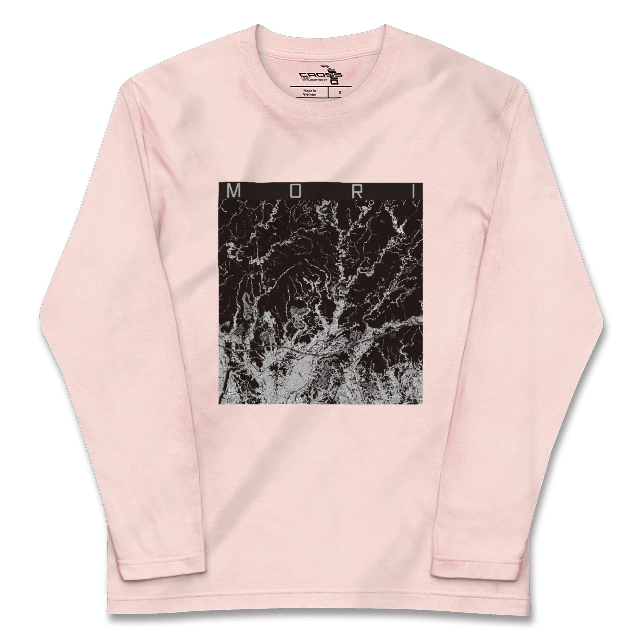 【森(静岡県)】地図柄ロングスリーブTシャツ