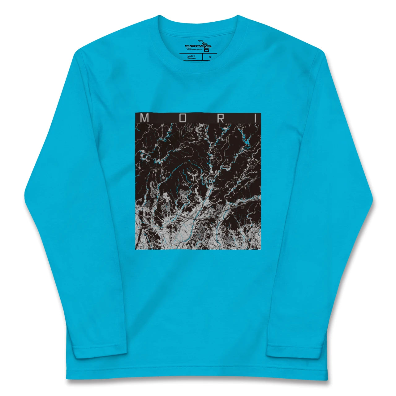 【森(静岡県)】地図柄ロングスリーブTシャツ