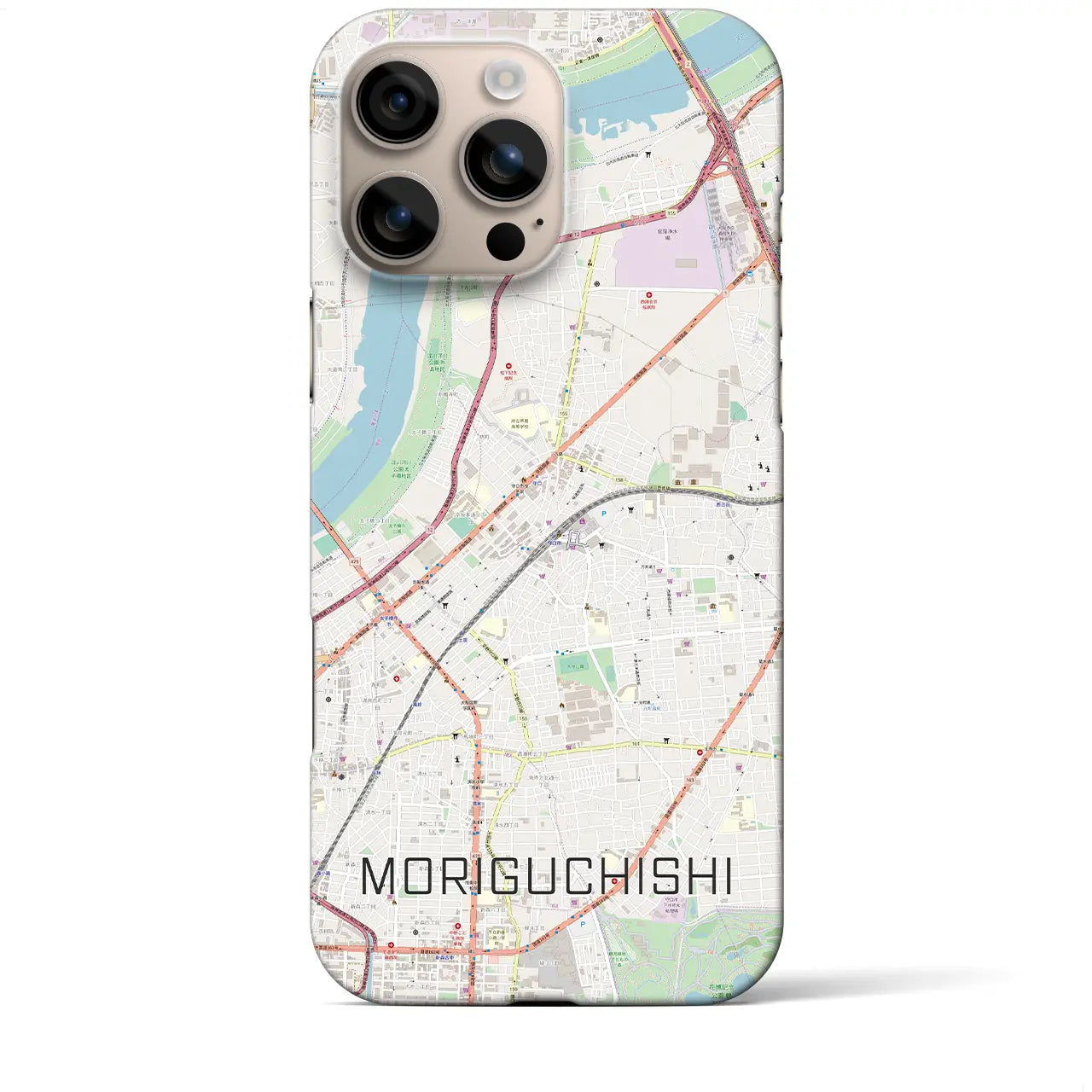 【守口市(大阪府)】地図柄iPhoneケース(バックカバータイプ)