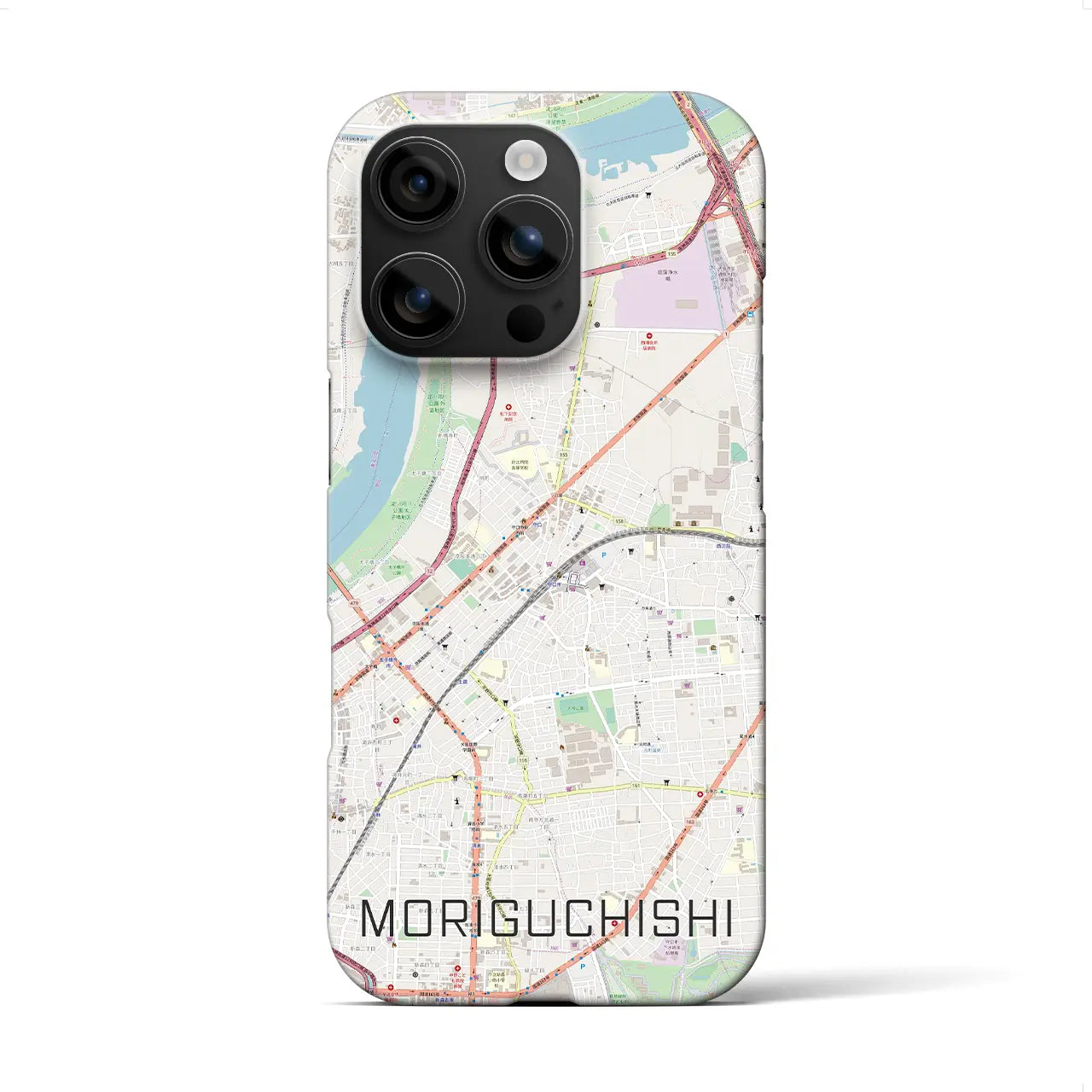 【守口市(大阪府)】地図柄iPhoneケース(バックカバータイプ)