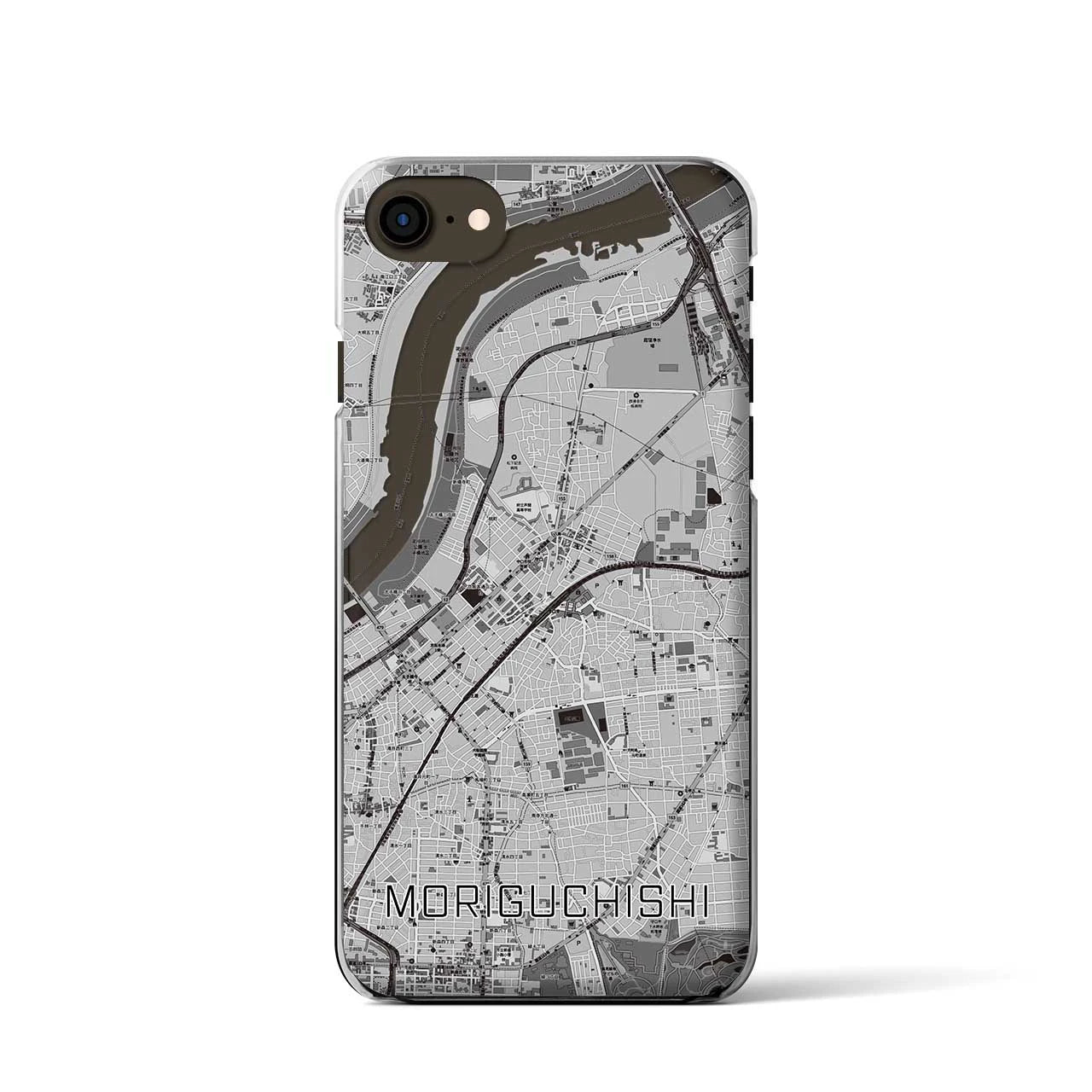 【守口市(大阪府)】地図柄iPhoneケース(クリアタイプ)