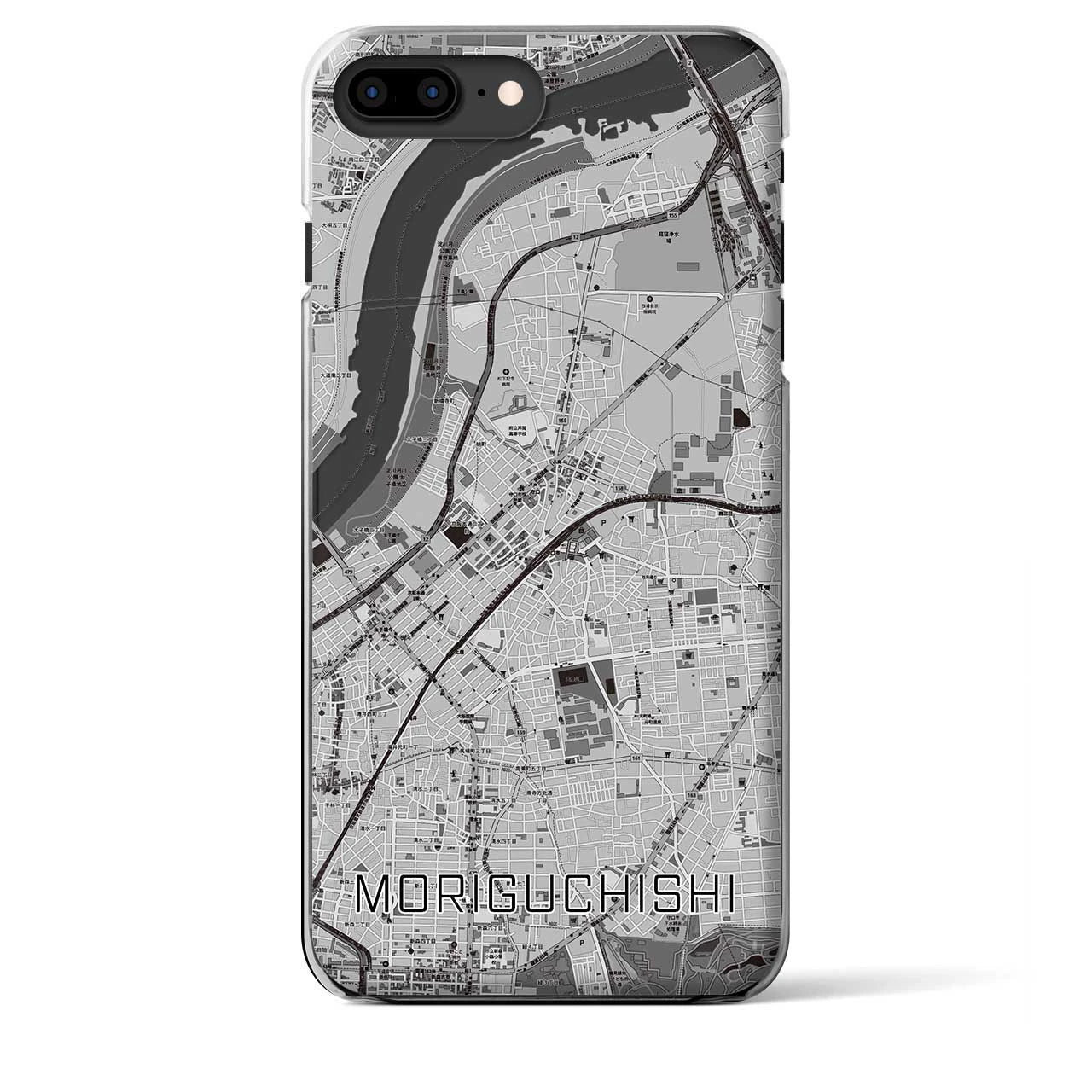 【守口市(大阪府)】地図柄iPhoneケース(クリアタイプ)