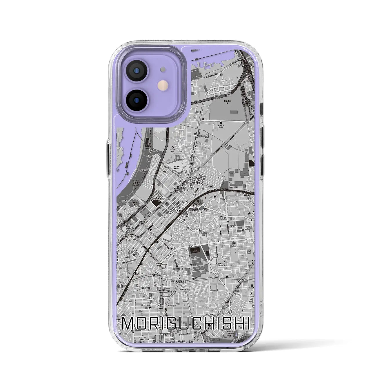 【守口市(大阪府)】地図柄iPhoneケース(MagSafeタイプ)