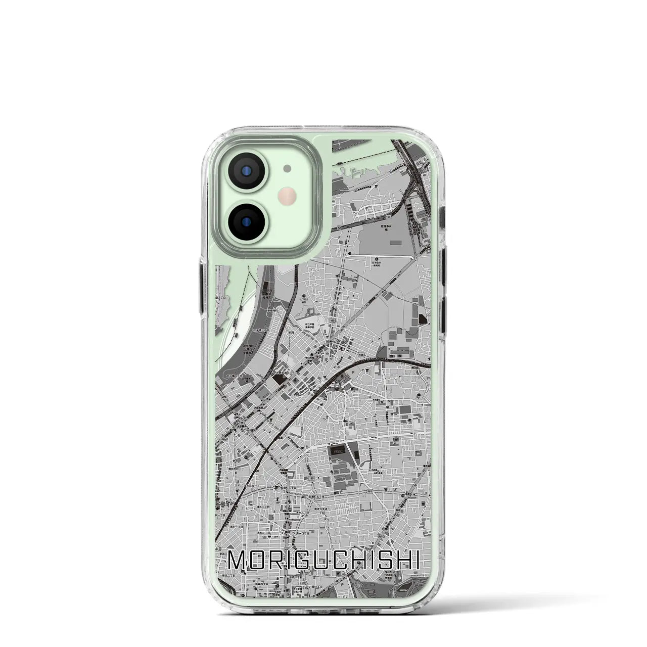 【守口市(大阪府)】地図柄iPhoneケース(MagSafeタイプ)
