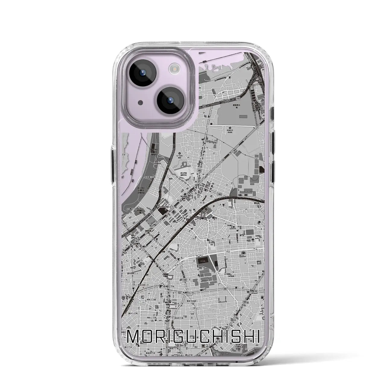 【守口市(大阪府)】地図柄iPhoneケース(MagSafeタイプ)
