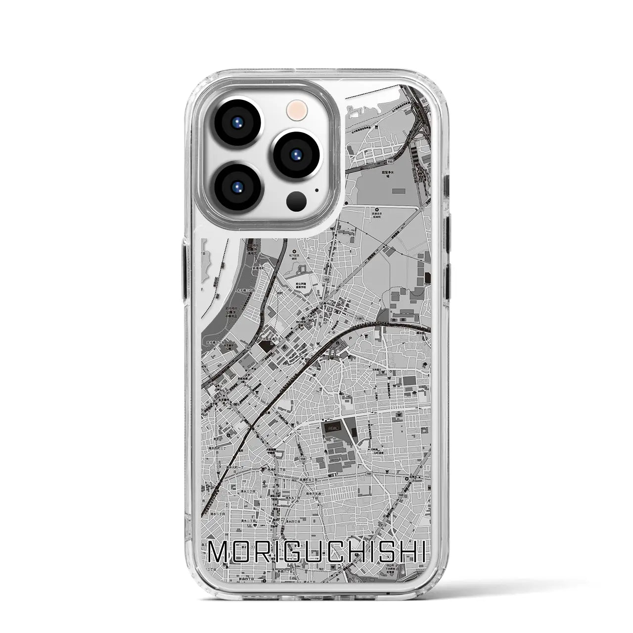 【守口市(大阪府)】地図柄iPhoneケース(MagSafeタイプ)