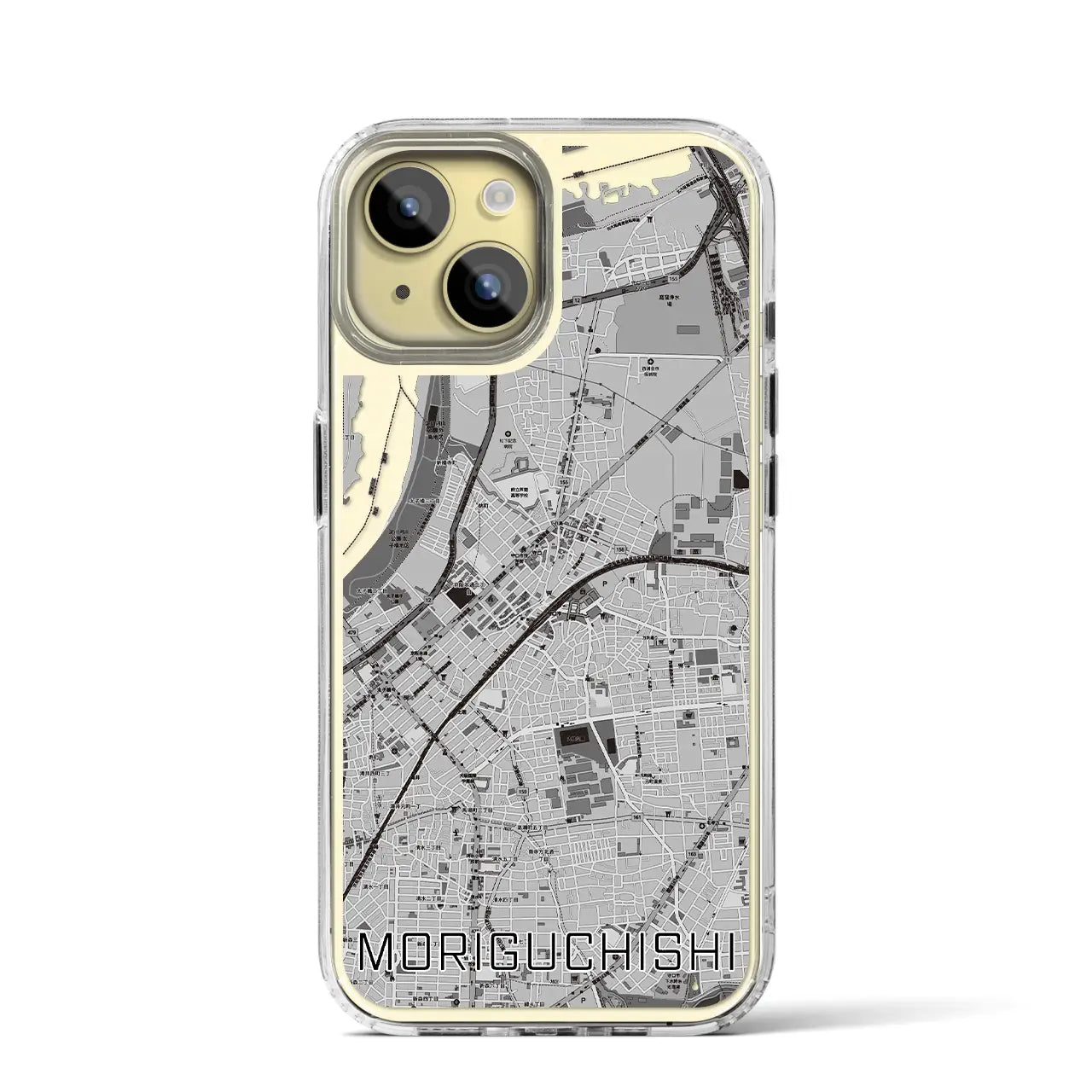 【守口市(大阪府)】地図柄iPhoneケース(MagSafeタイプ)