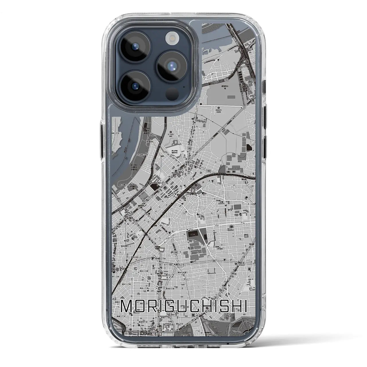 【守口市(大阪府)】地図柄iPhoneケース(MagSafeタイプ)