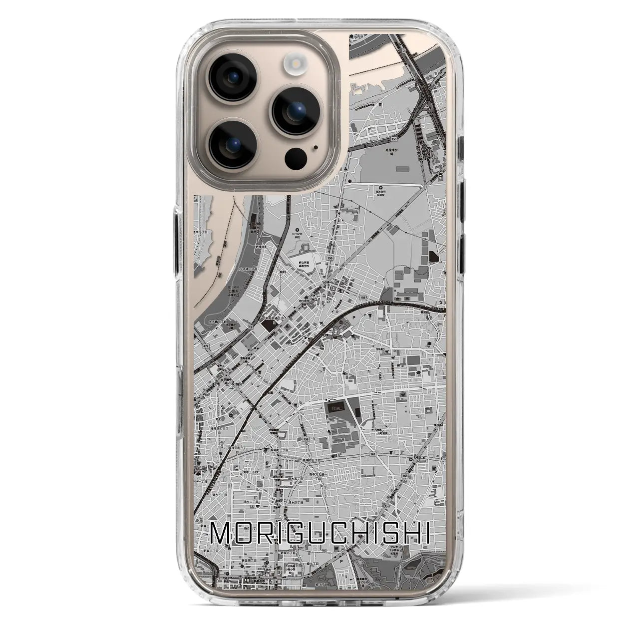 【守口市(大阪府)】地図柄iPhoneケース(MagSafeタイプ)