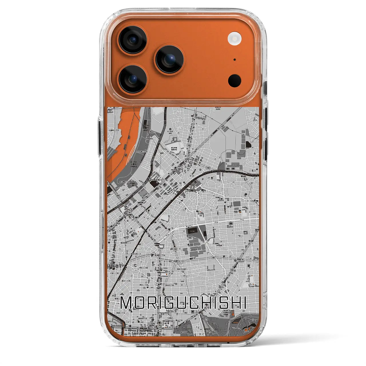 【守口市(大阪府)】地図柄iPhoneケース(MagSafeタイプ)