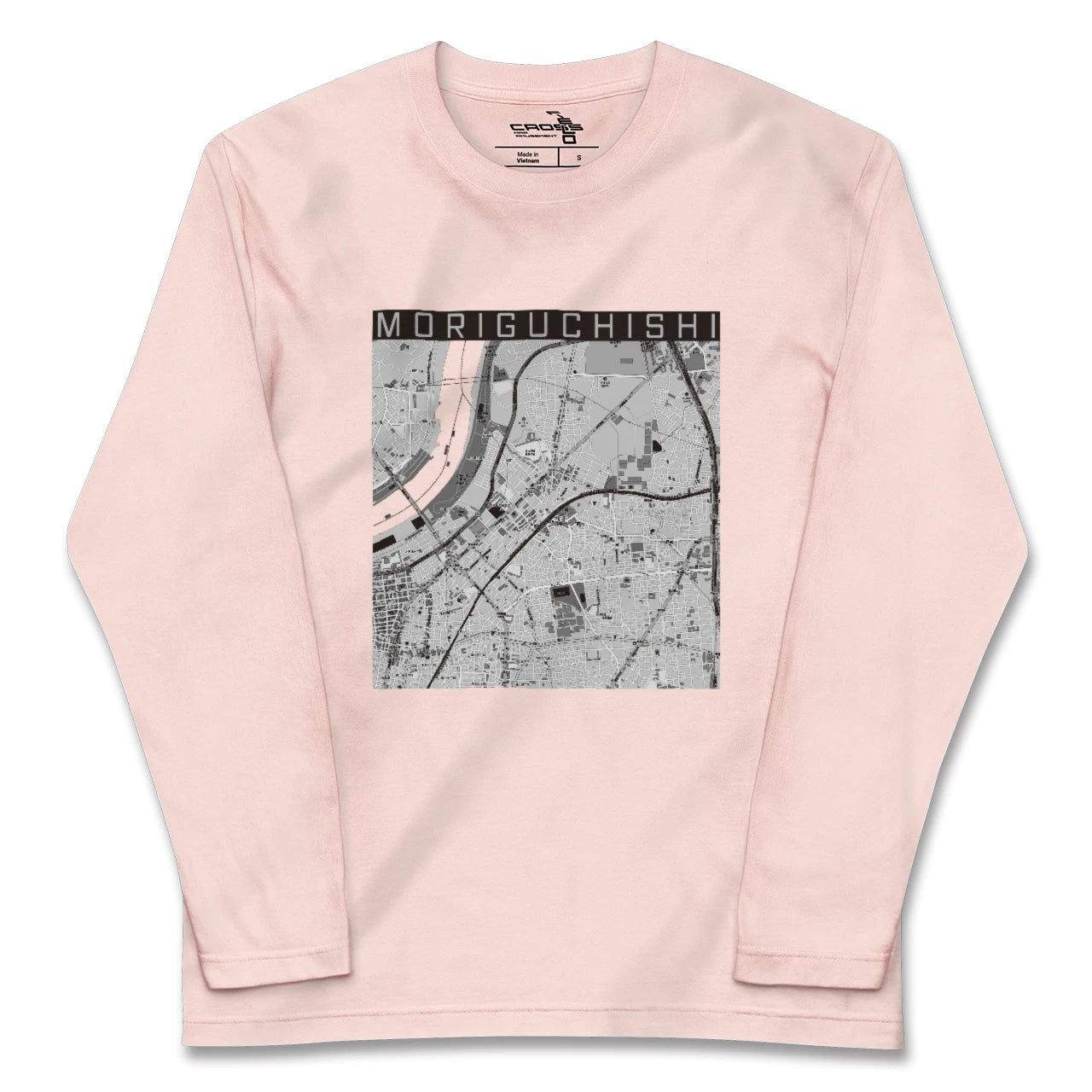 【守口市(大阪府)】地図柄ロングスリーブTシャツ