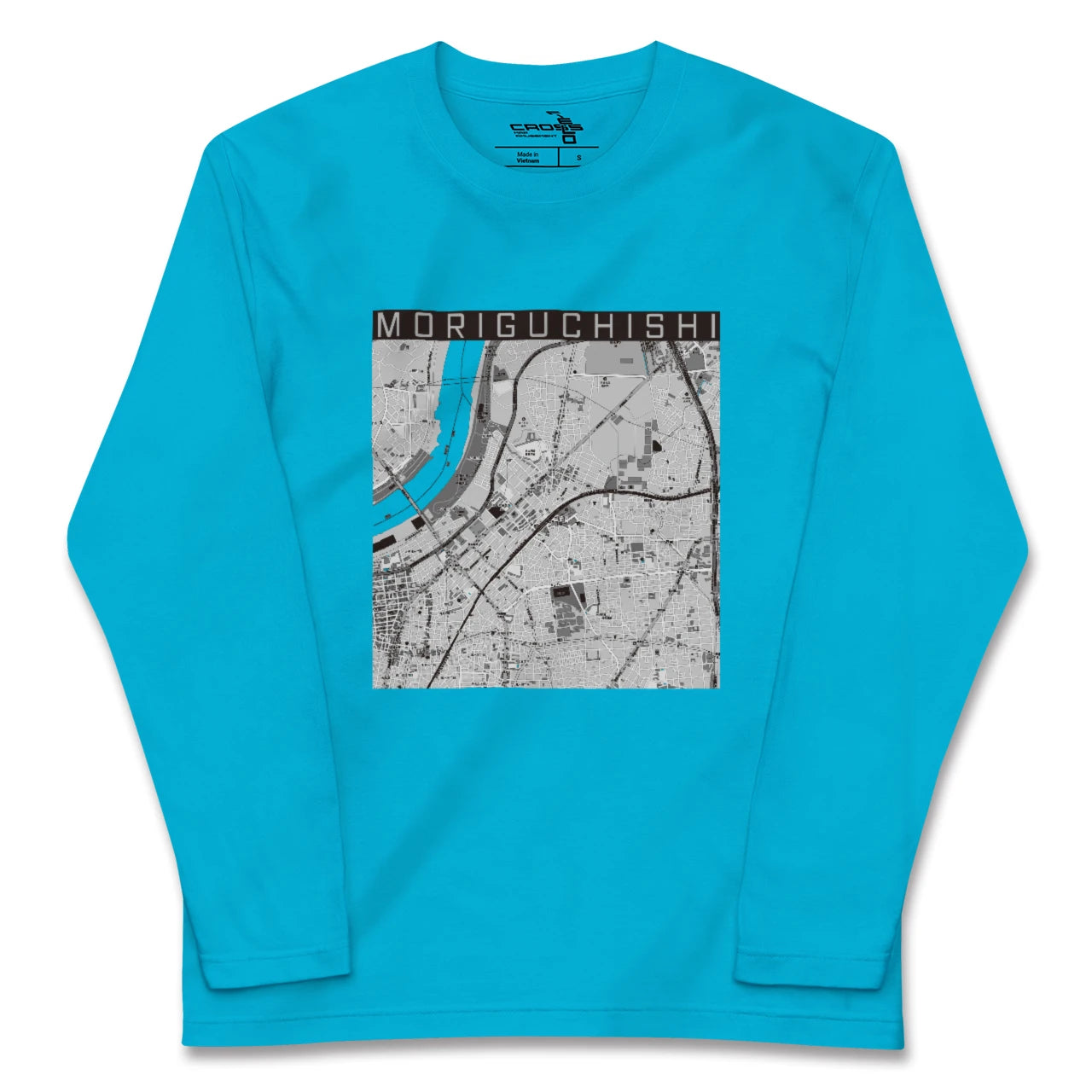 【守口市(大阪府)】地図柄ロングスリーブTシャツ