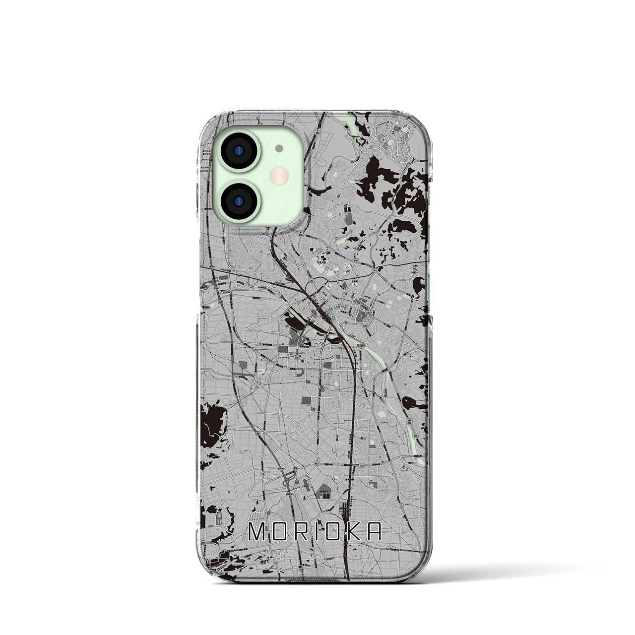 【盛岡(岩手県)】地図柄iPhoneケース(クリアタイプ)