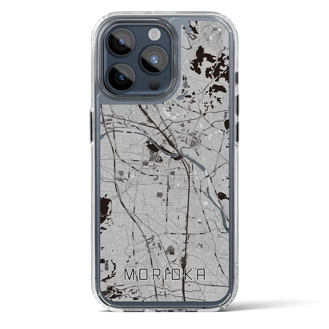 【盛岡(岩手県)】地図柄iPhoneケース(MagSafeタイプ)