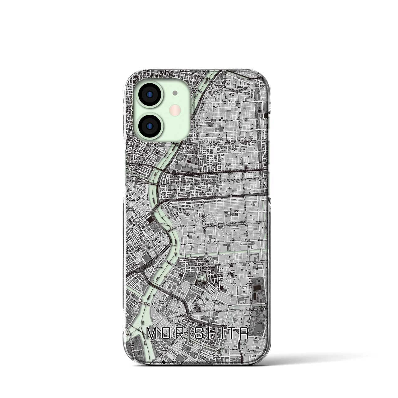 【森下(東京都)】地図柄iPhoneケース(クリアタイプ)
