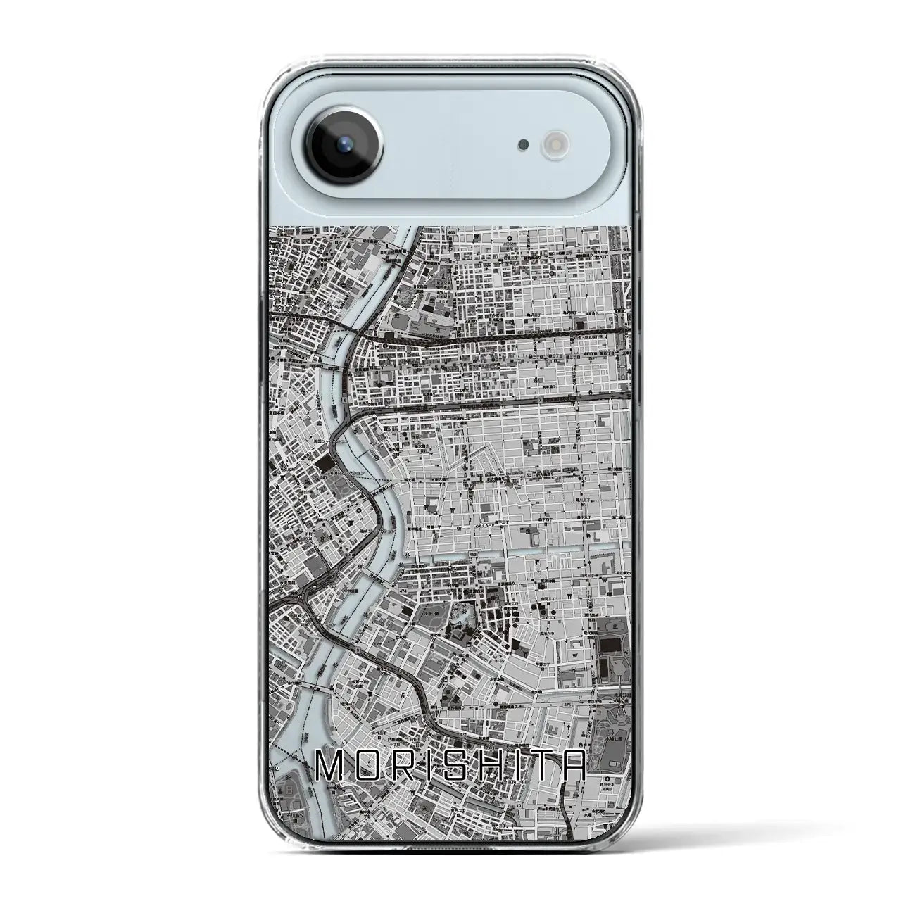 【森下(東京都)】地図柄iPhoneケース(クリアタイプ)