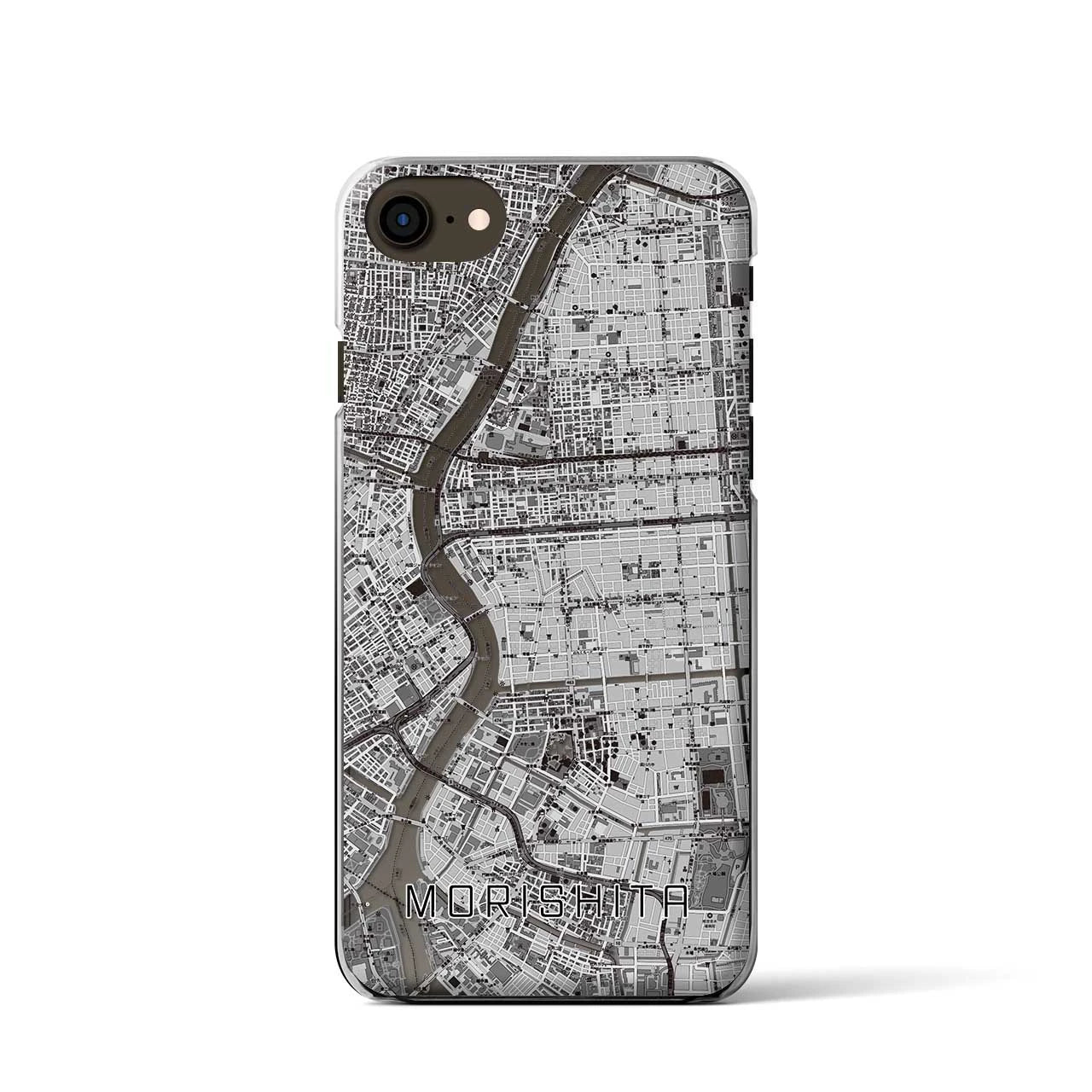 【森下(東京都)】地図柄iPhoneケース(クリアタイプ)