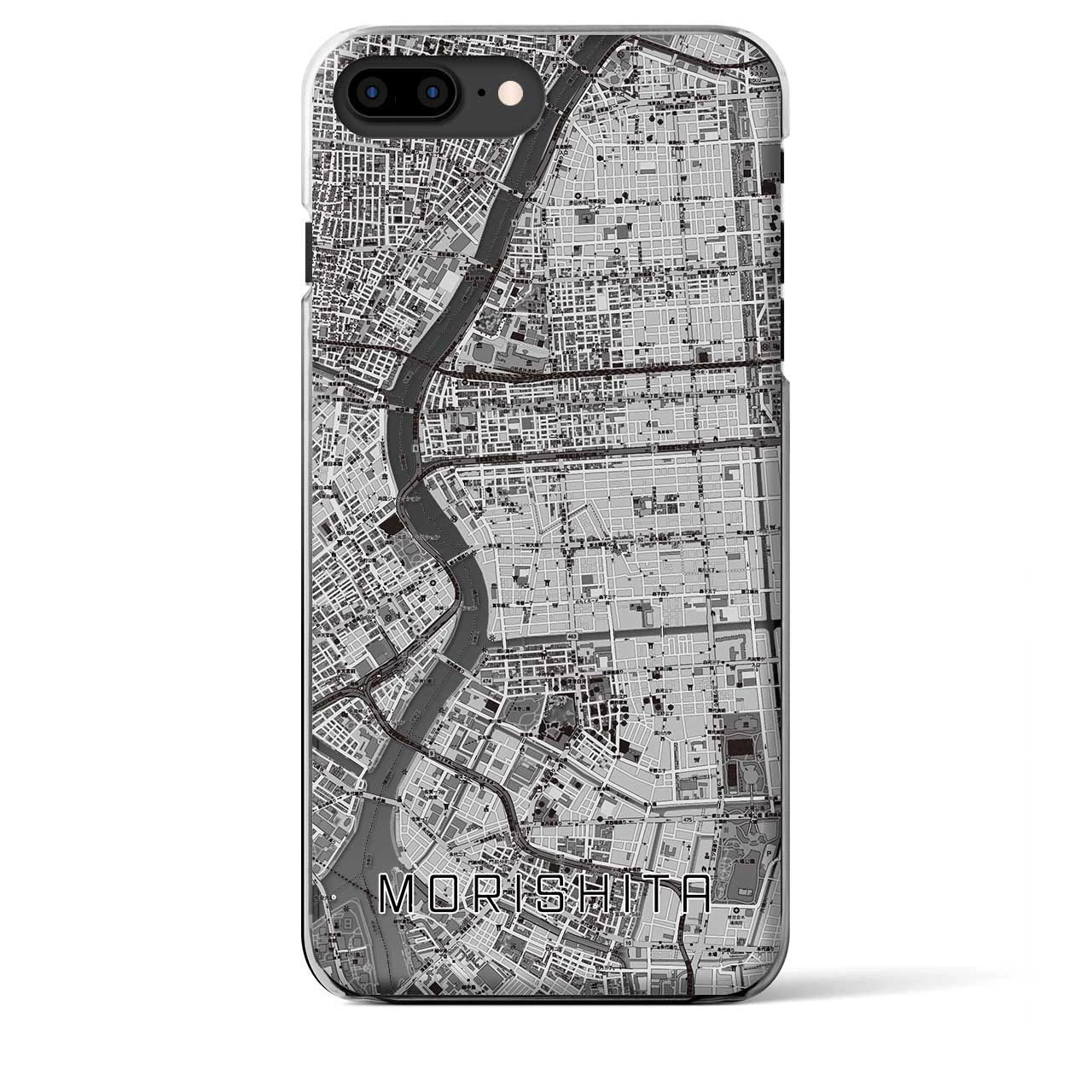 【森下(東京都)】地図柄iPhoneケース(クリアタイプ)