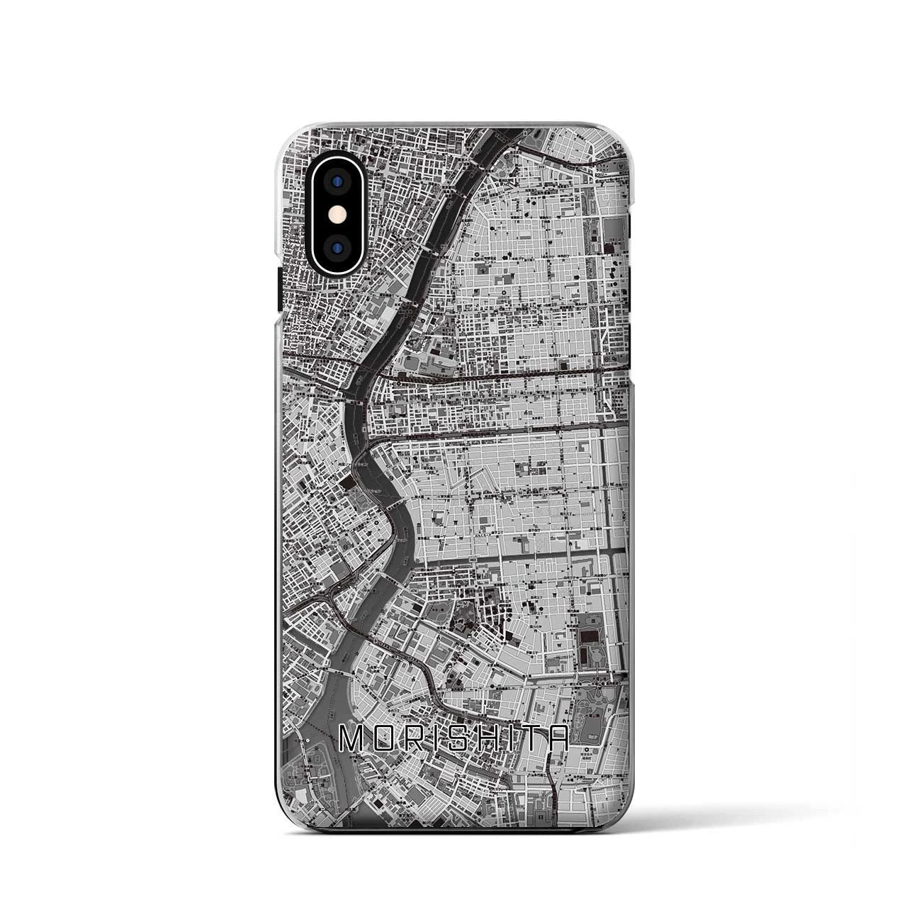 【森下(東京都)】地図柄iPhoneケース(クリアタイプ)