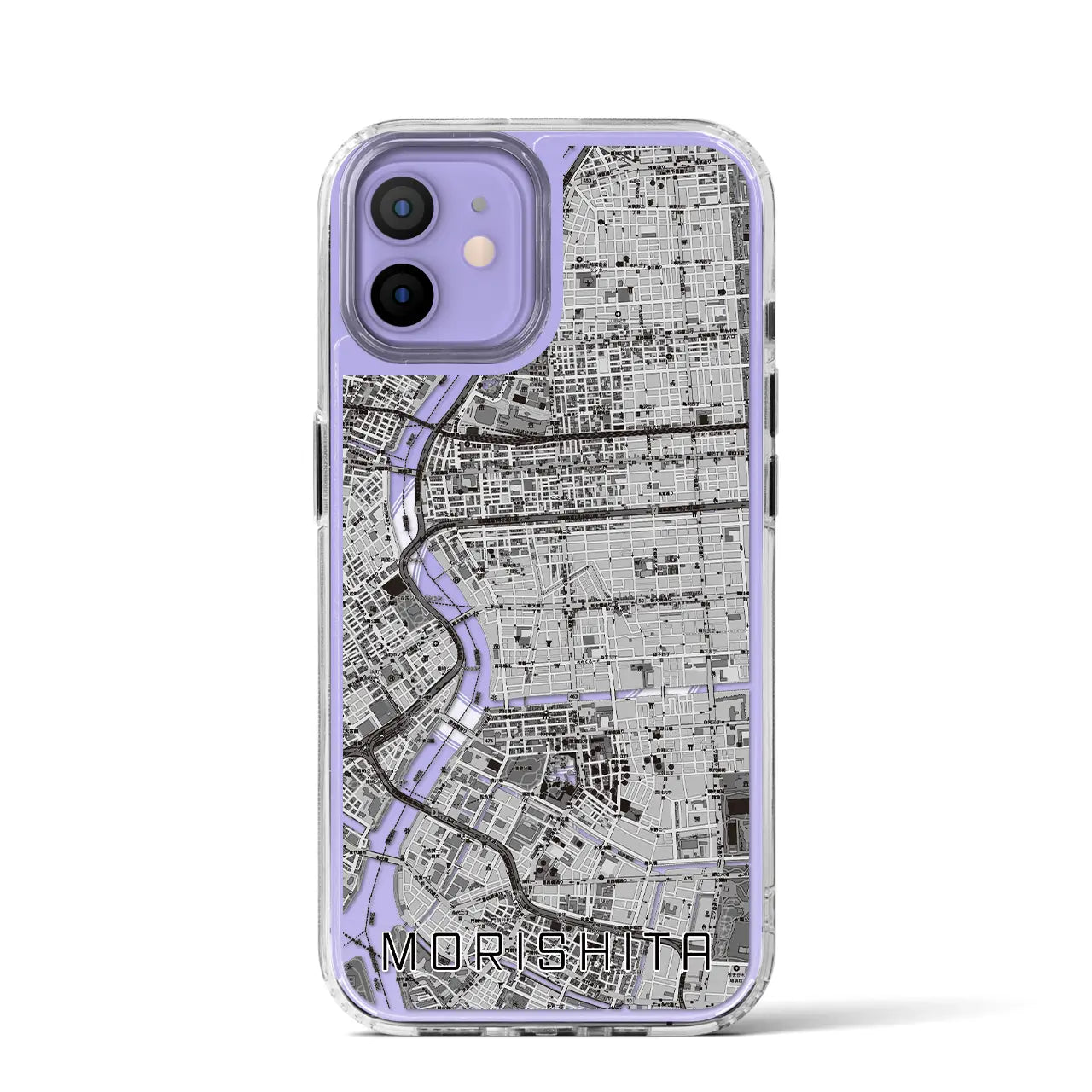 【森下(東京都)】地図柄iPhoneケース(MagSafeタイプ)