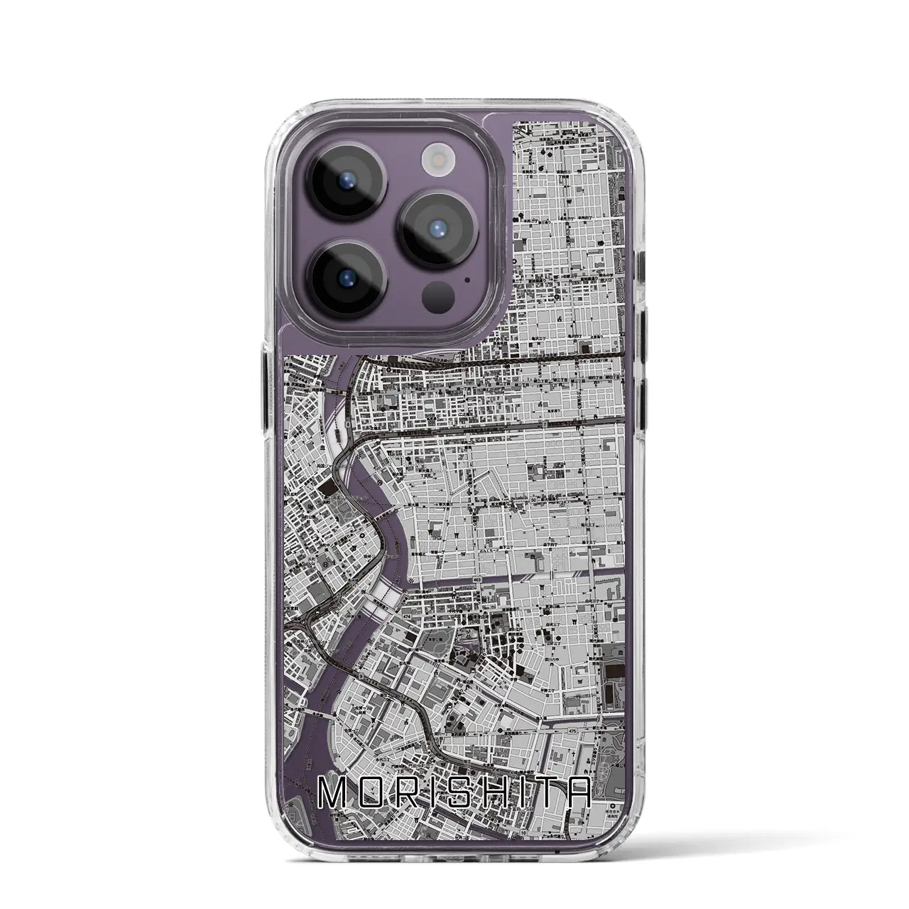 【森下(東京都)】地図柄iPhoneケース(MagSafeタイプ)