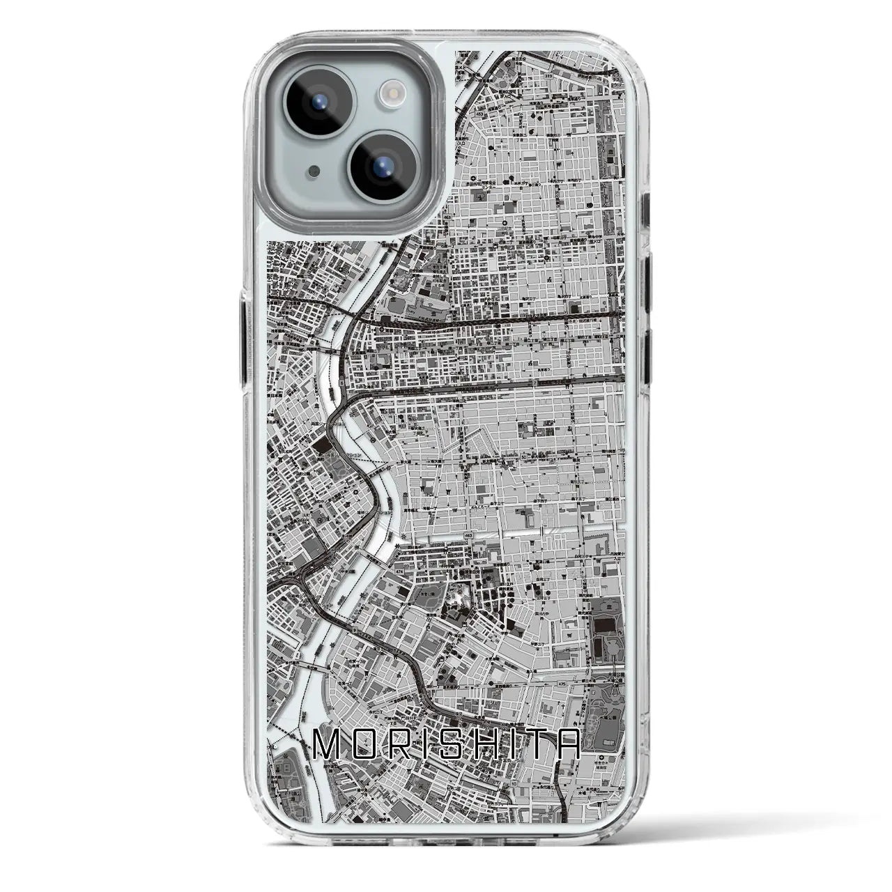 【森下(東京都)】地図柄iPhoneケース(MagSafeタイプ)