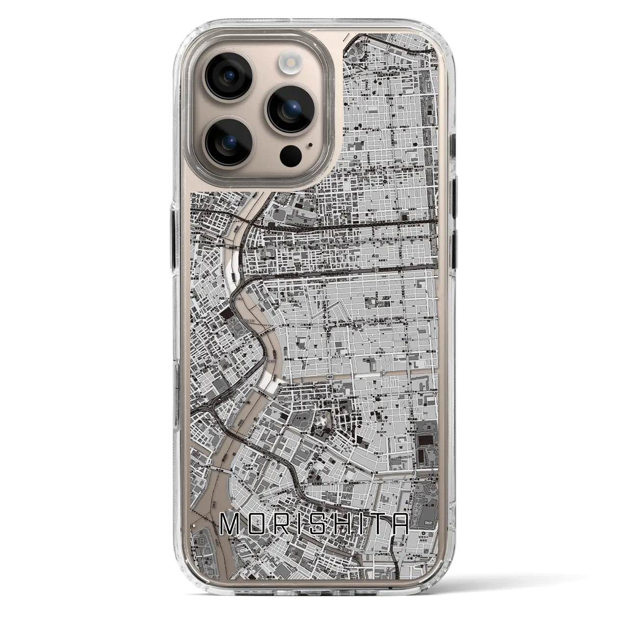 【森下(東京都)】地図柄iPhoneケース(MagSafeタイプ)