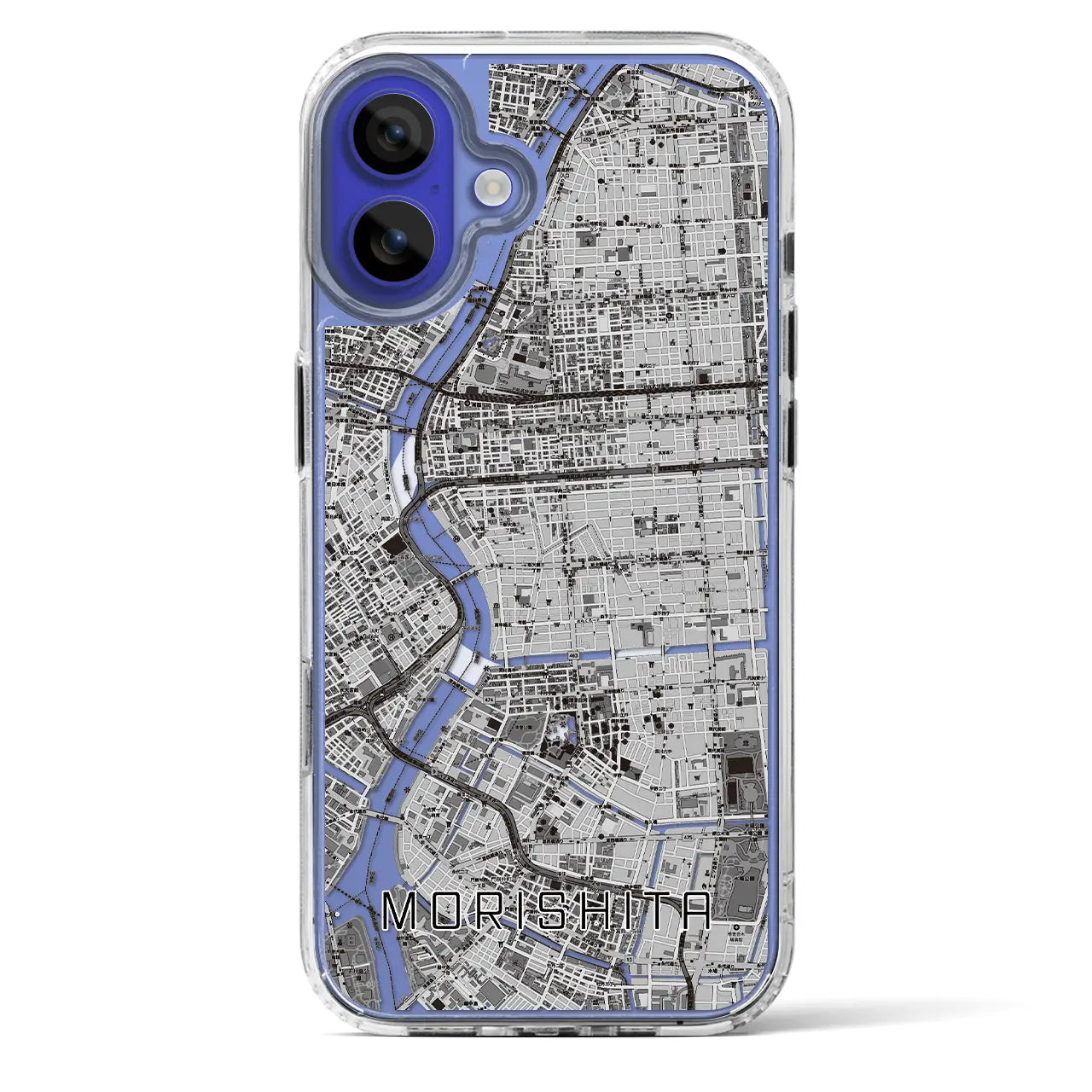 【森下(東京都)】地図柄iPhoneケース(MagSafeタイプ)