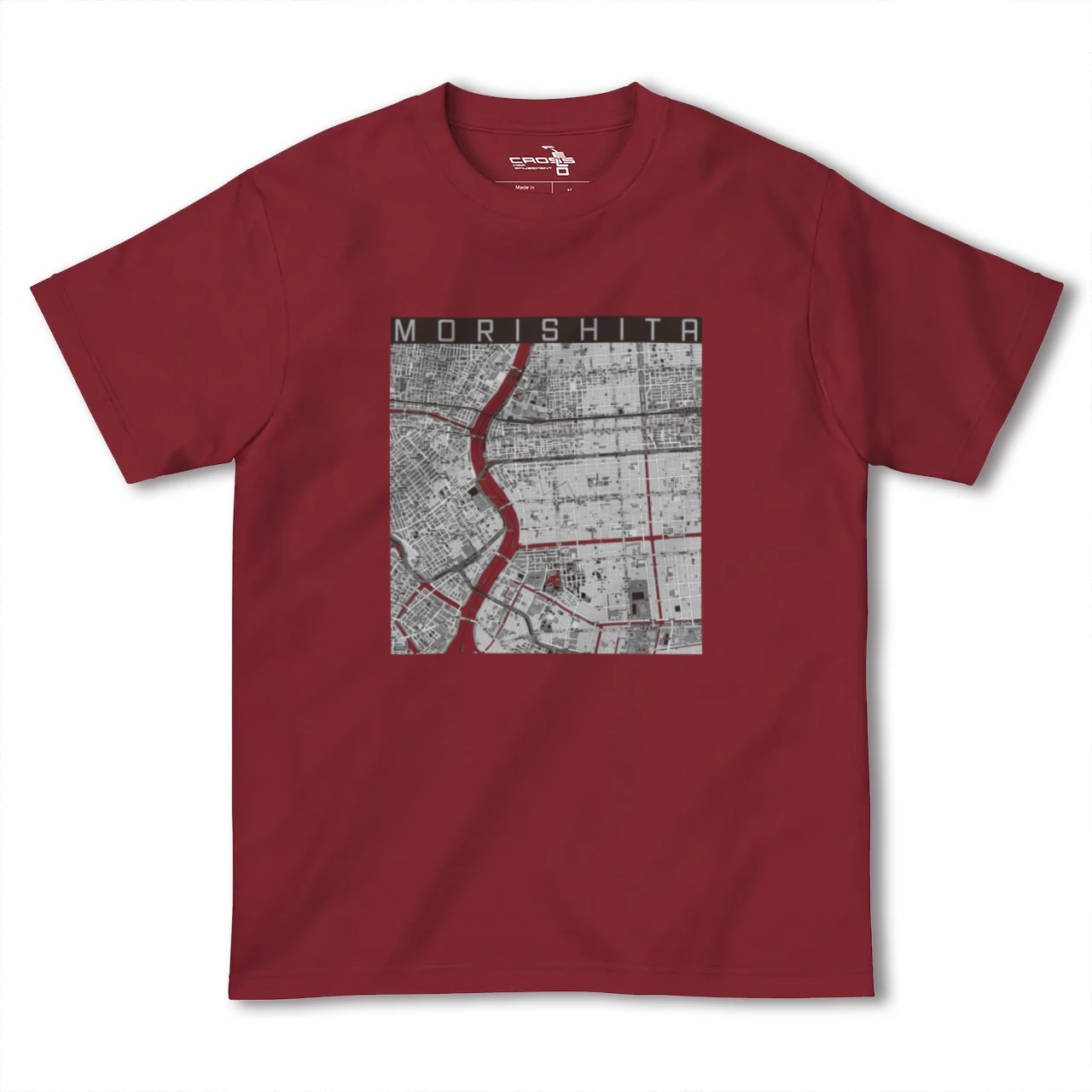 【森下(東京都)】地図柄ヘビーウェイトTシャツ